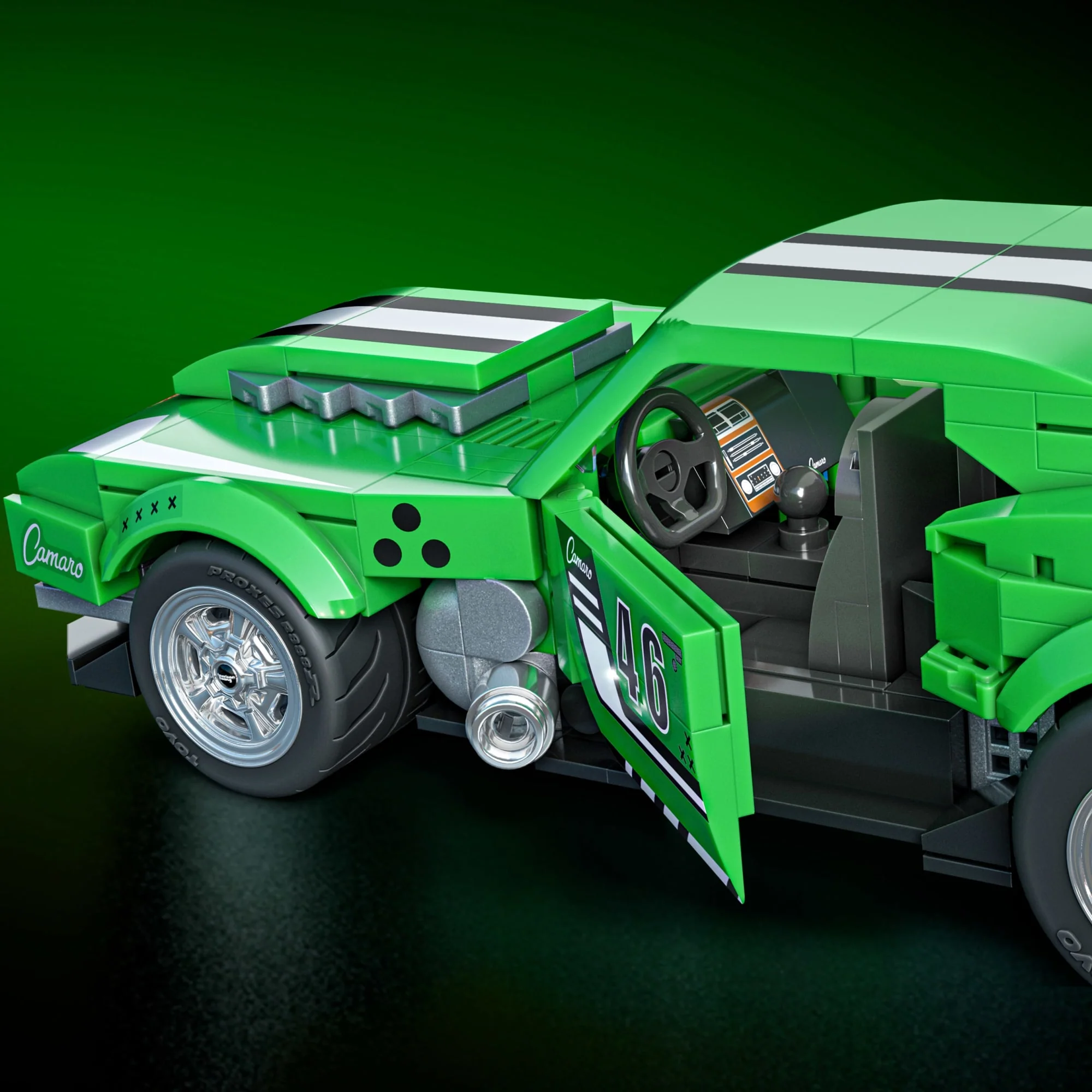 Mattel Brick Shop Hot Wheels Juguete de Construcción Speed Custom 68 Camaro - Image 5