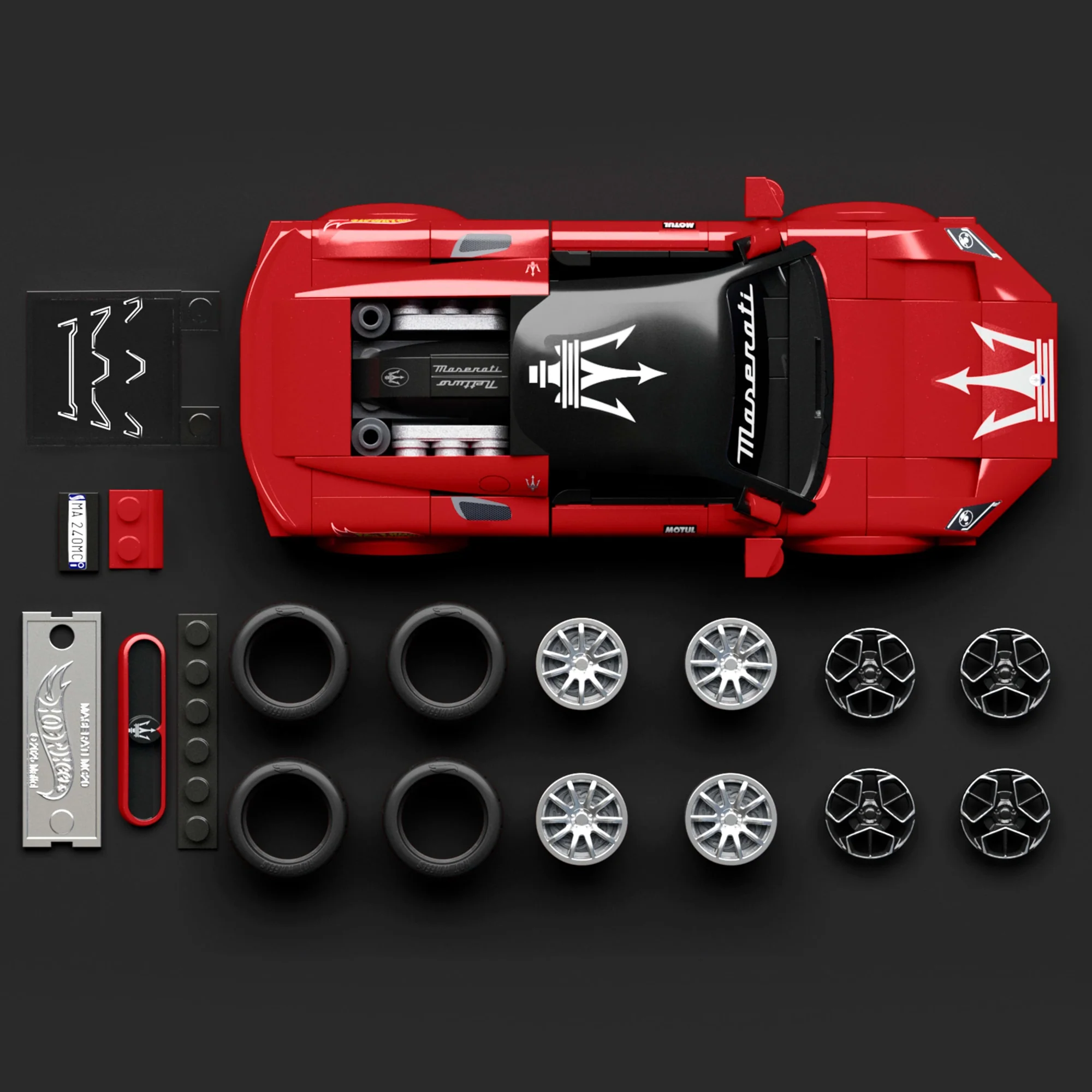 Mattel Brick Shop Hot Wheels Maserati Mc20, Kit de Construction de Jouets 250 Pièces, de Collection - Image 4
