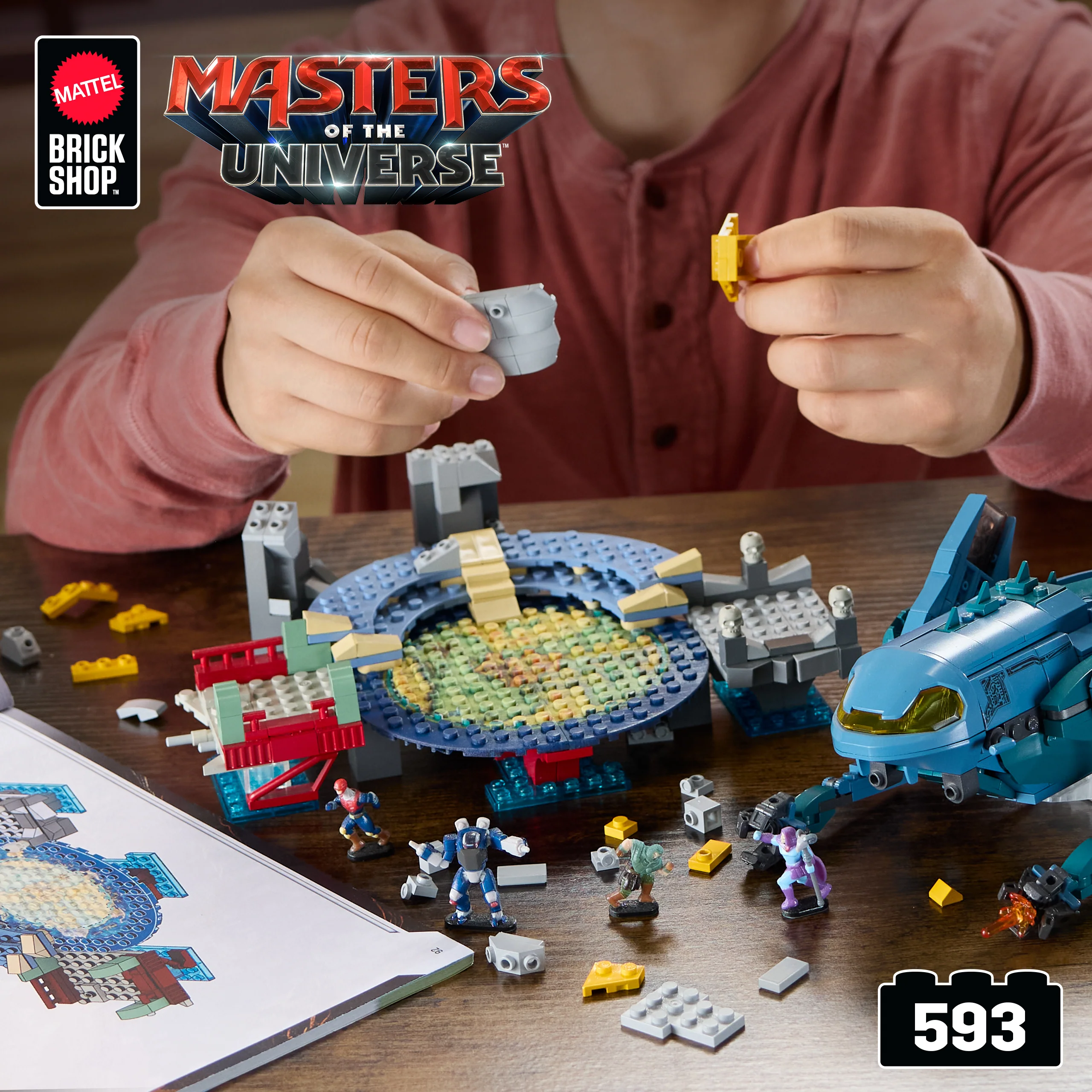 Mattel Brick Shop Masters Of The Universe Attack Of The Collector Building Toy Kit (593 Pieces), For Collectors - Image 2