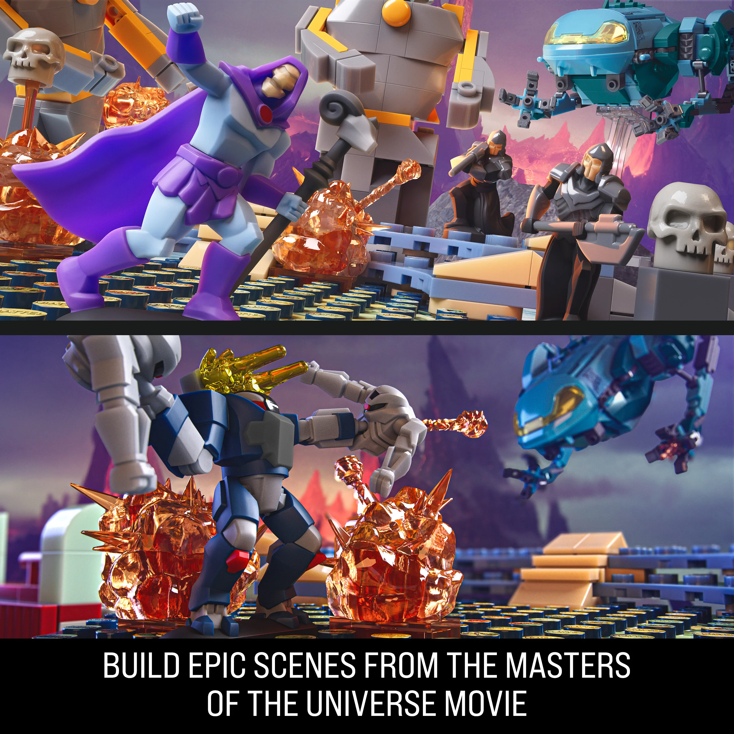 Mattel Brick Shop Masters Of The Universe Attack Of The Collector Building Toy Kit (593 Pieces), For Collectors - Image 5