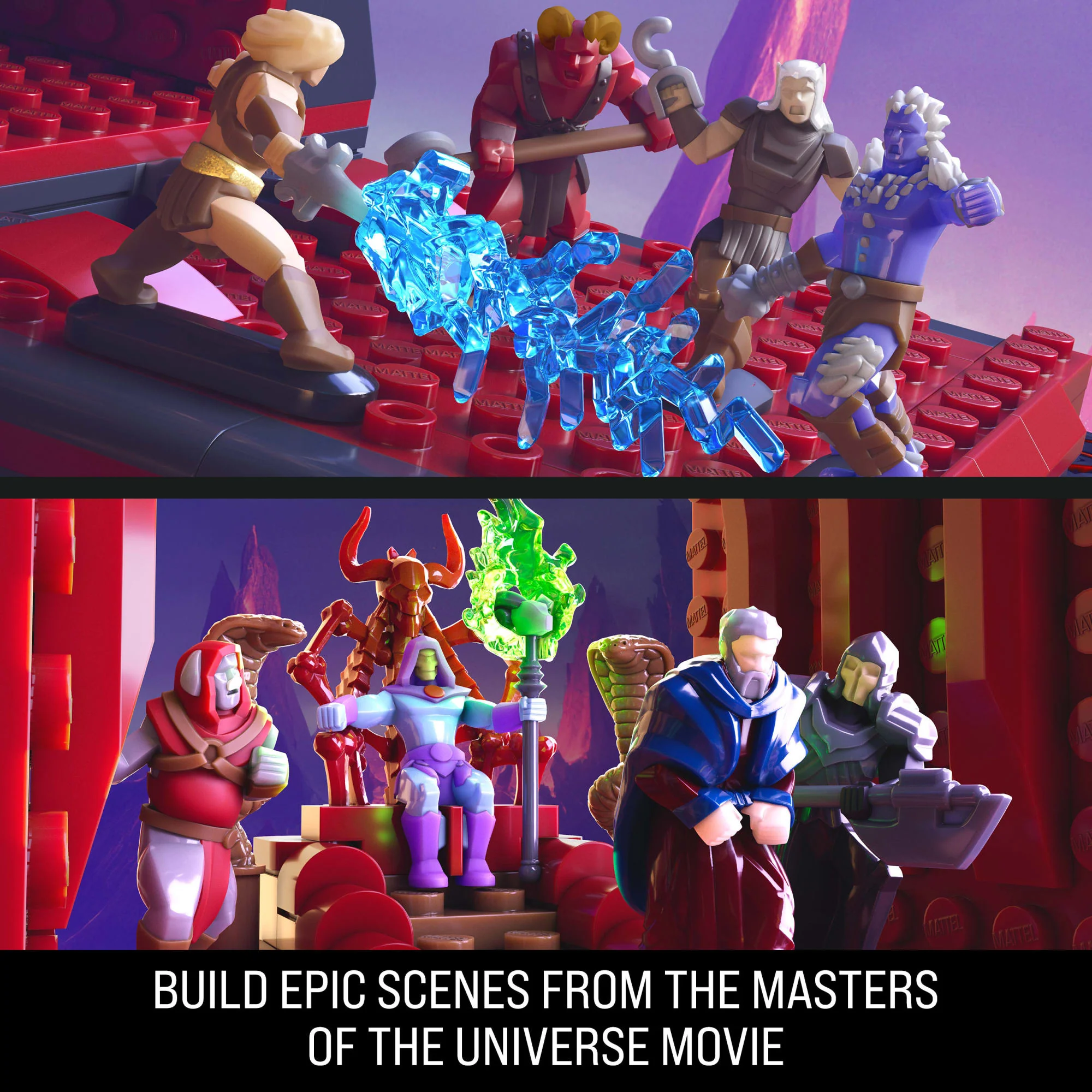 Mattel Brick Shop Masters Of The Universe Clash At Snake Mountain Building Toy Kit - Image 5
