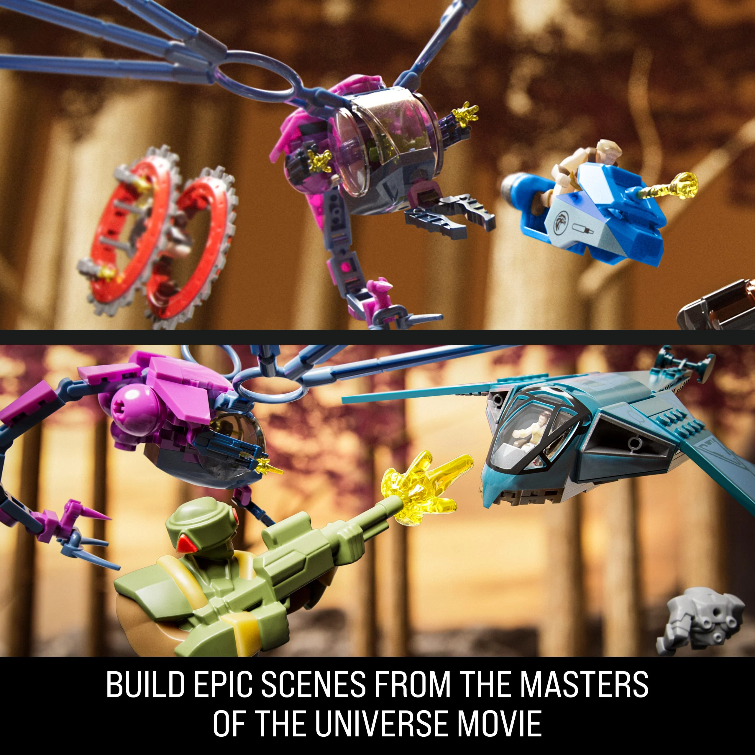 Mattel Brick Shop Masters Of The Universe Eternia Flight Fight Building Toy Kit (411 Pieces), For Collectors - Image 5