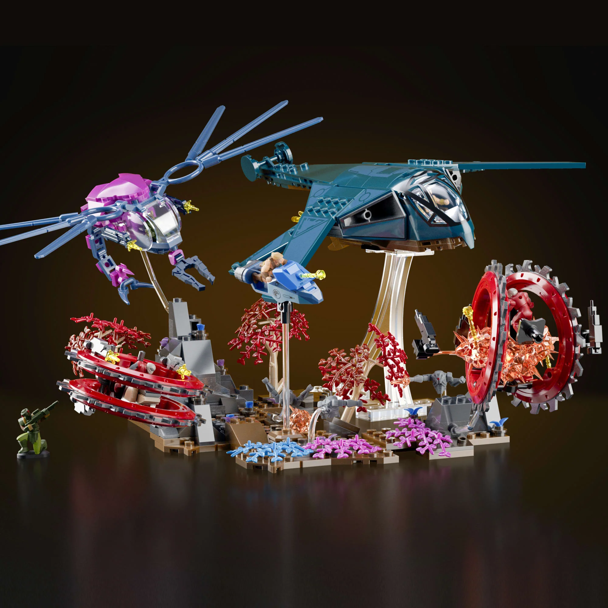 Mattel Brick Shop Masters Of The Universe Eternia Flight Fight Building Toy Kit - Image 4