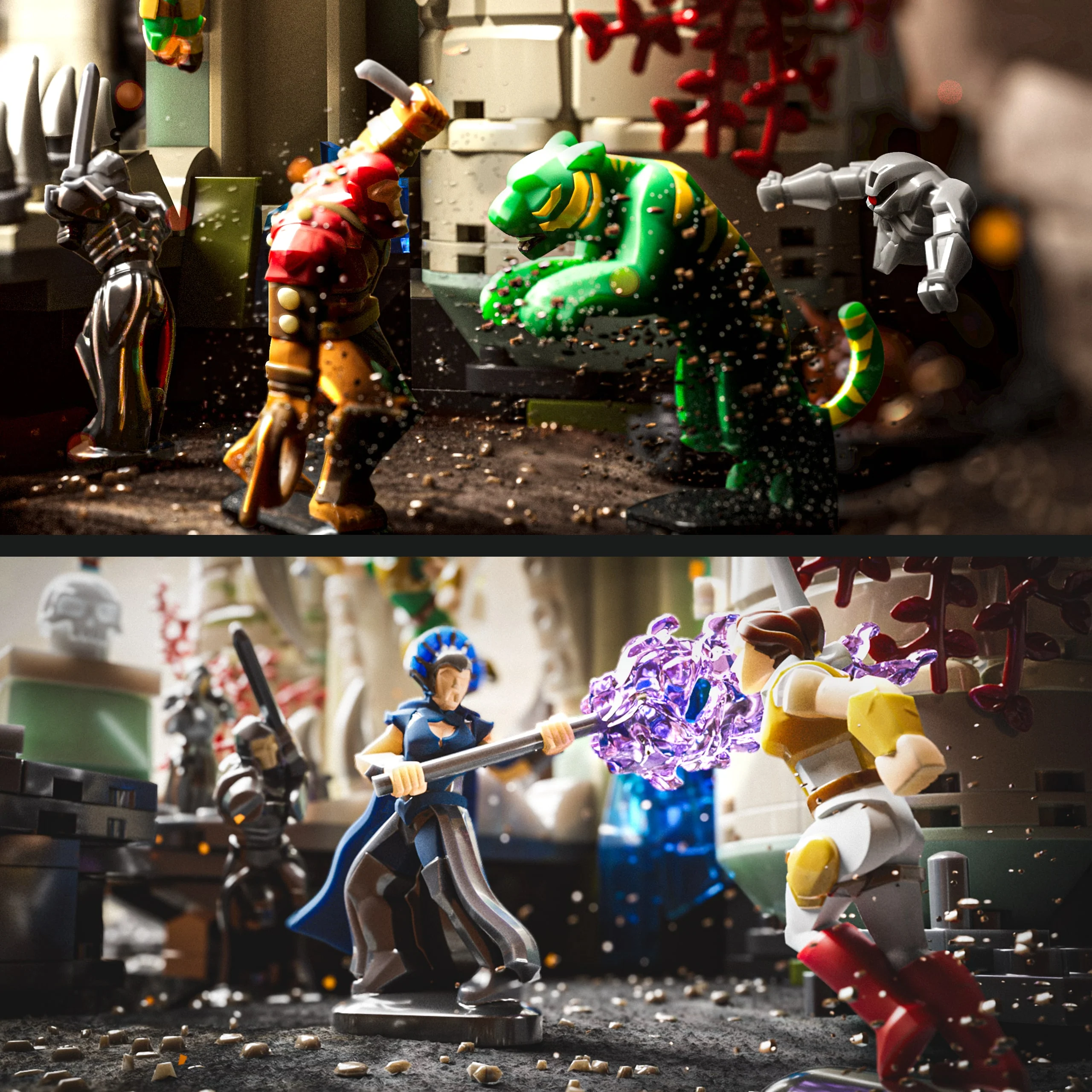 Mattel Brick Shop MOTU Batalla del Castillo de Grayskull - Image 5