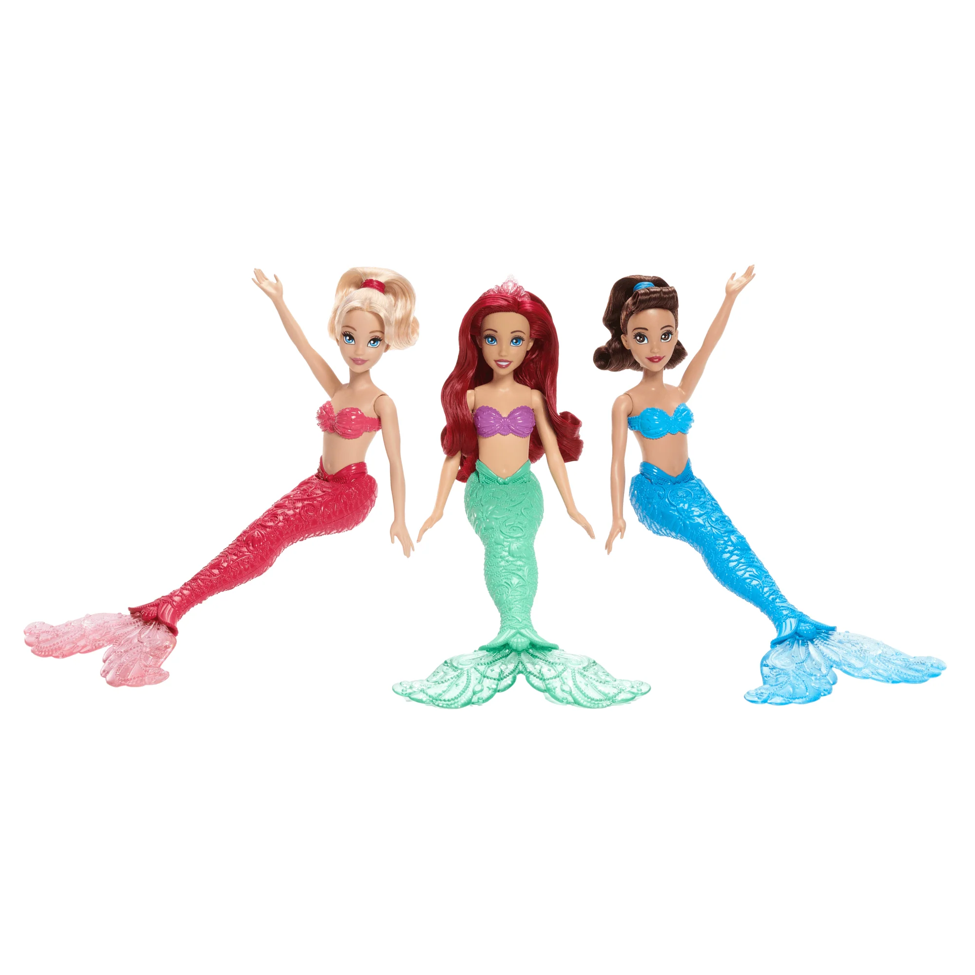 Disney Princess Ariel & Sisters Mermaid Fashion Doll 3-Pack With Glitter Fins, inspired By Disney Movie