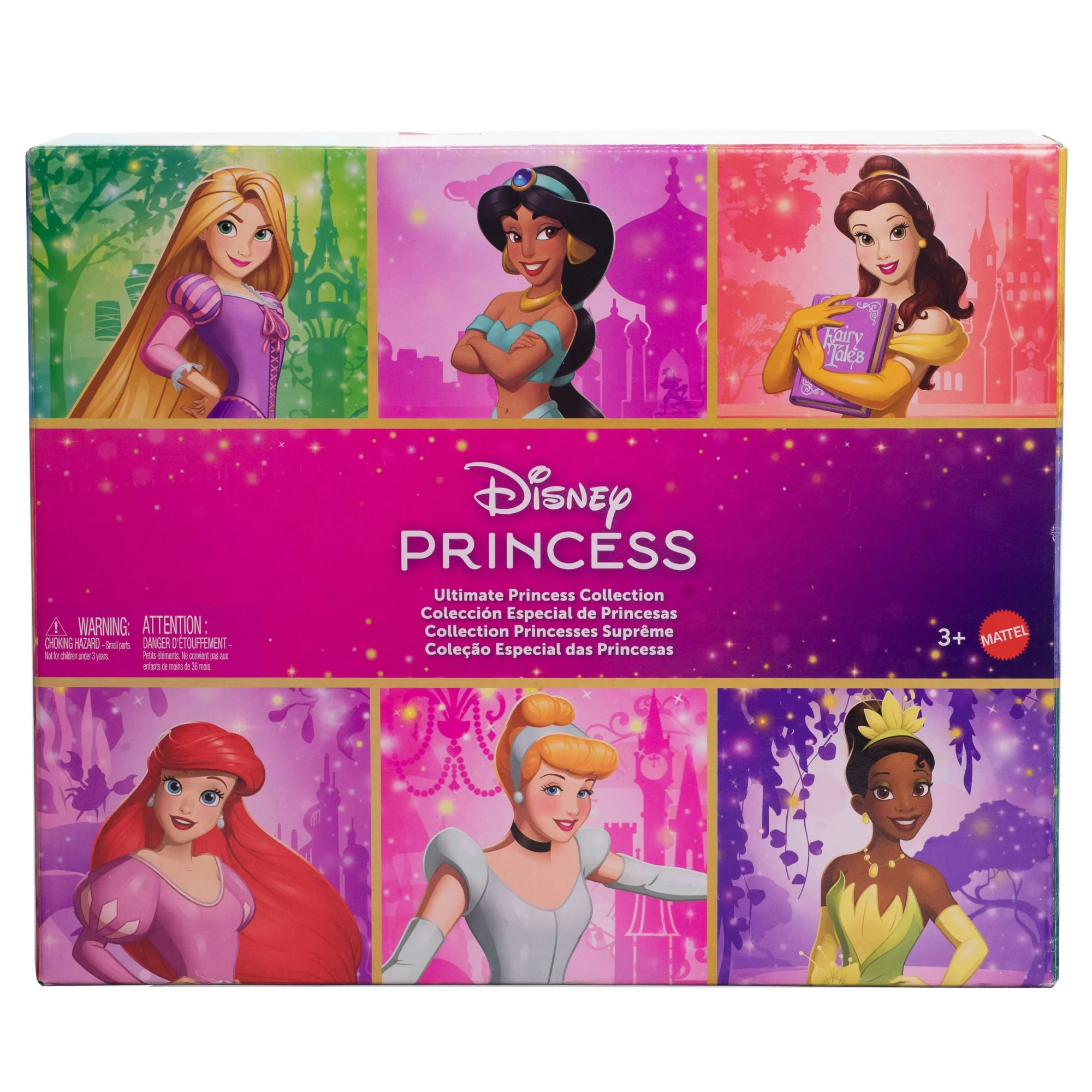 Disney Princess Ultimate Princess Collection With 13 Fashion Dolls in Sparkling Outfits & Accessories - Image 4