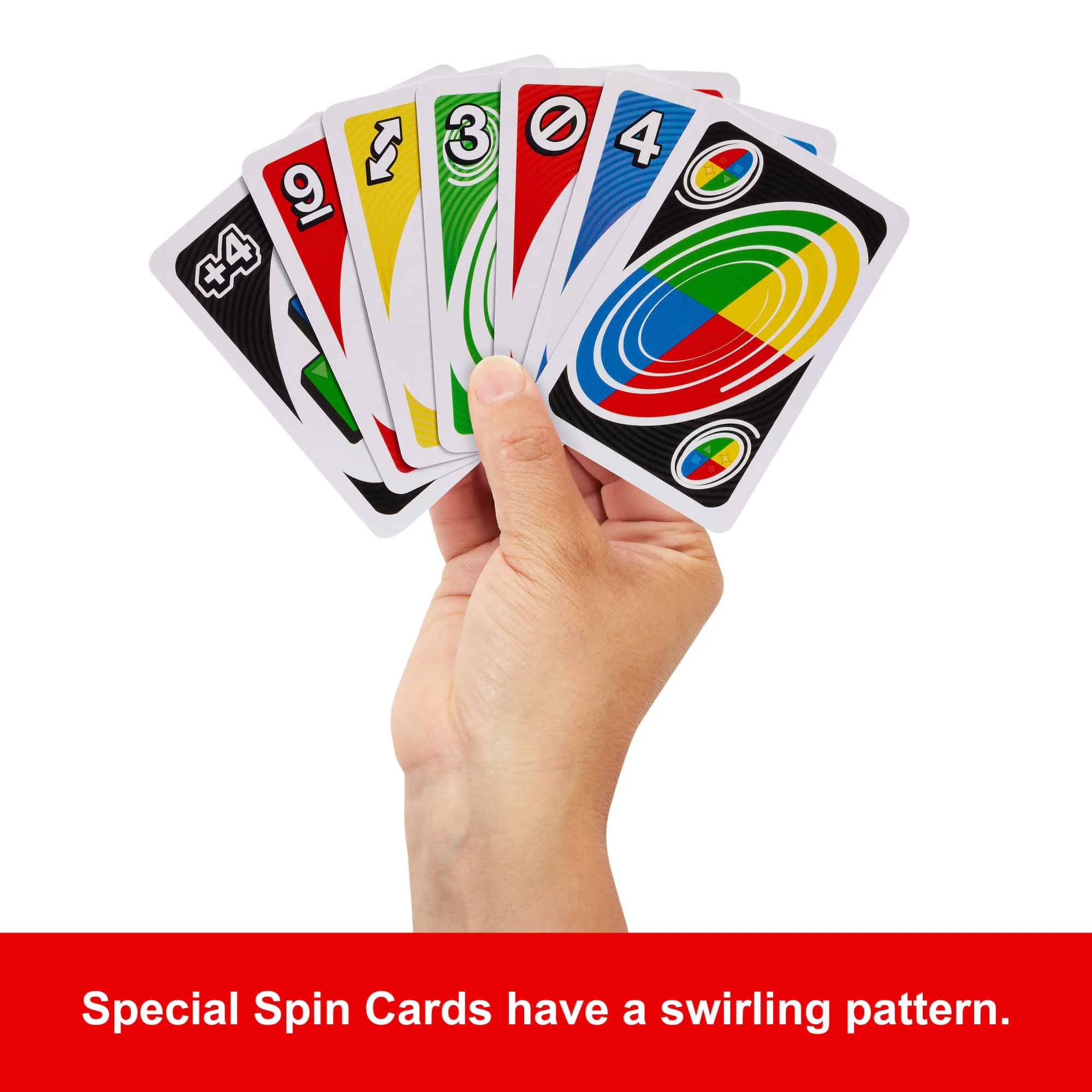 UNO Spin Card Game For Kid, Adult & Family Nights, Classic Play With Spinner - Image 4