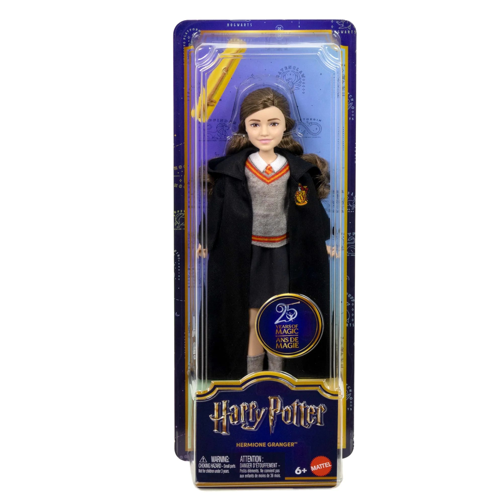 Hermione Granger Fashion Doll in Movie-inspired Hogwarts Uniform With Wand Accessory - Image 6