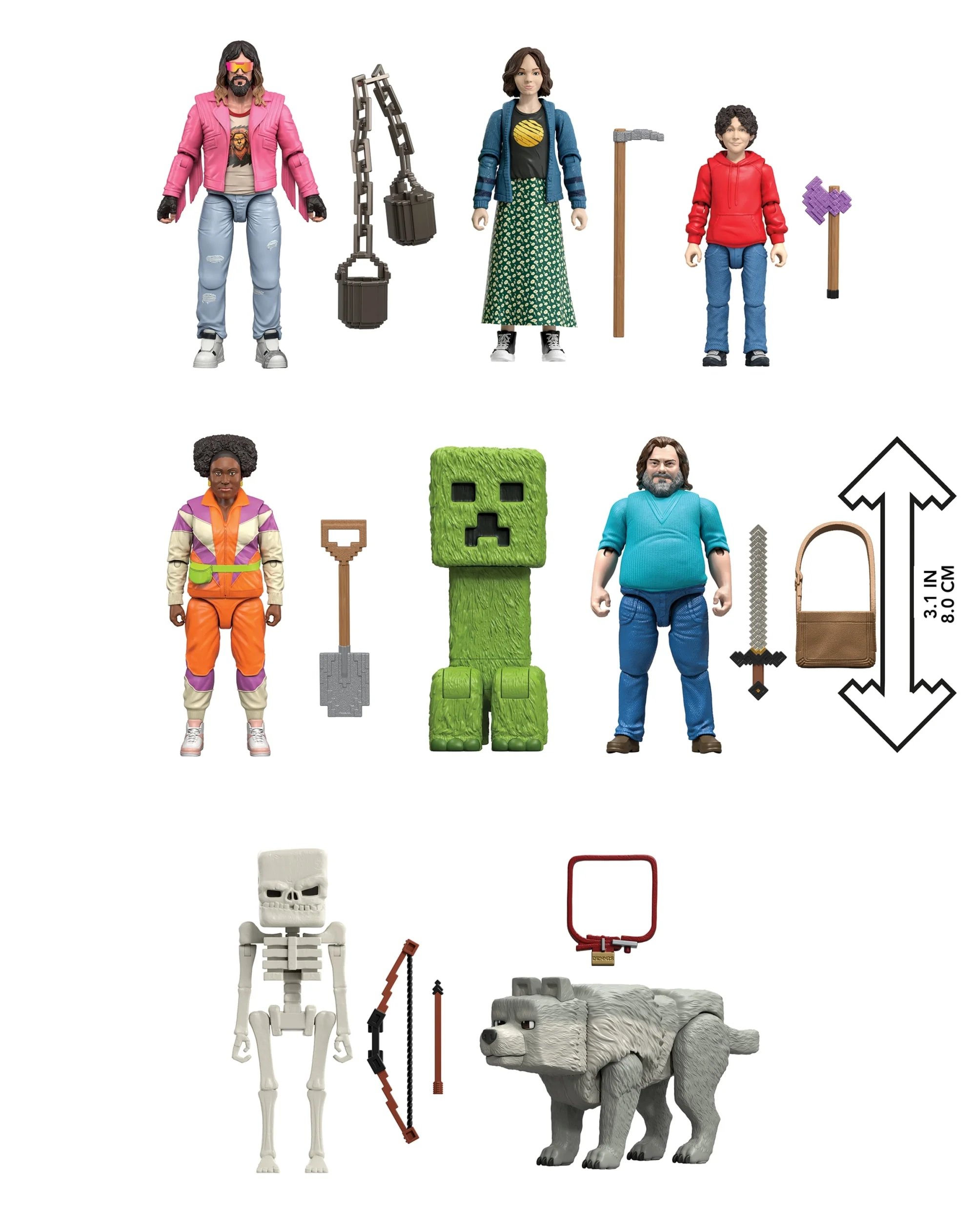 Minecraft Ultimate Movie Set With 8 Action Figures & 8 Accessories,  inspired By A Minecraft Movie - Image 2