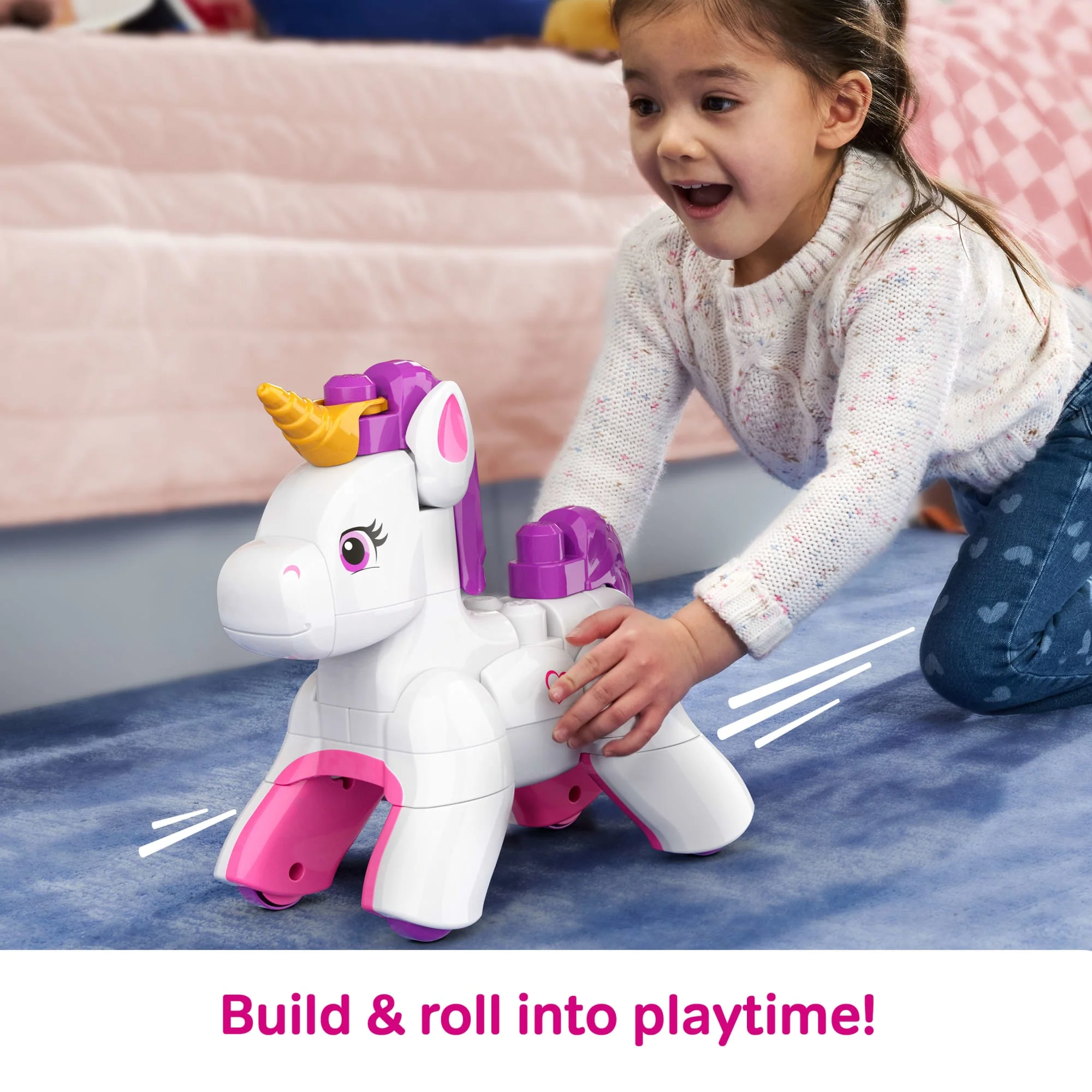 MEGA BLOKS Build & Enchant Unicorn Block Toy (26 Pieces) For Kids - Image 6