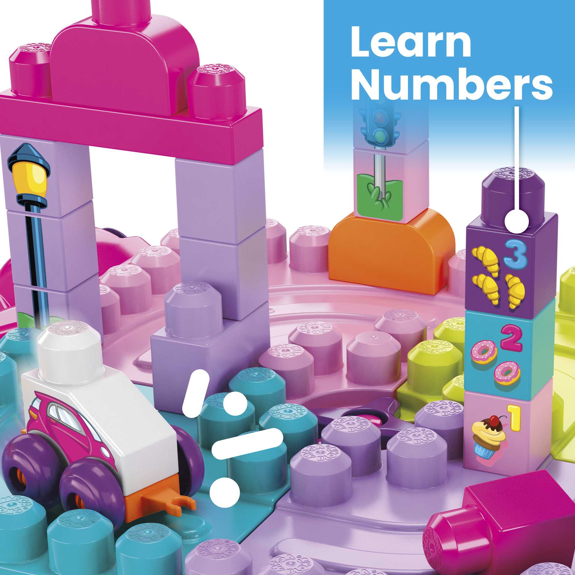 MEGA BLOKS First Builders Build ‘n Learn Table Block Toy With Storage (30 Pieces) For Toddler - Image 3