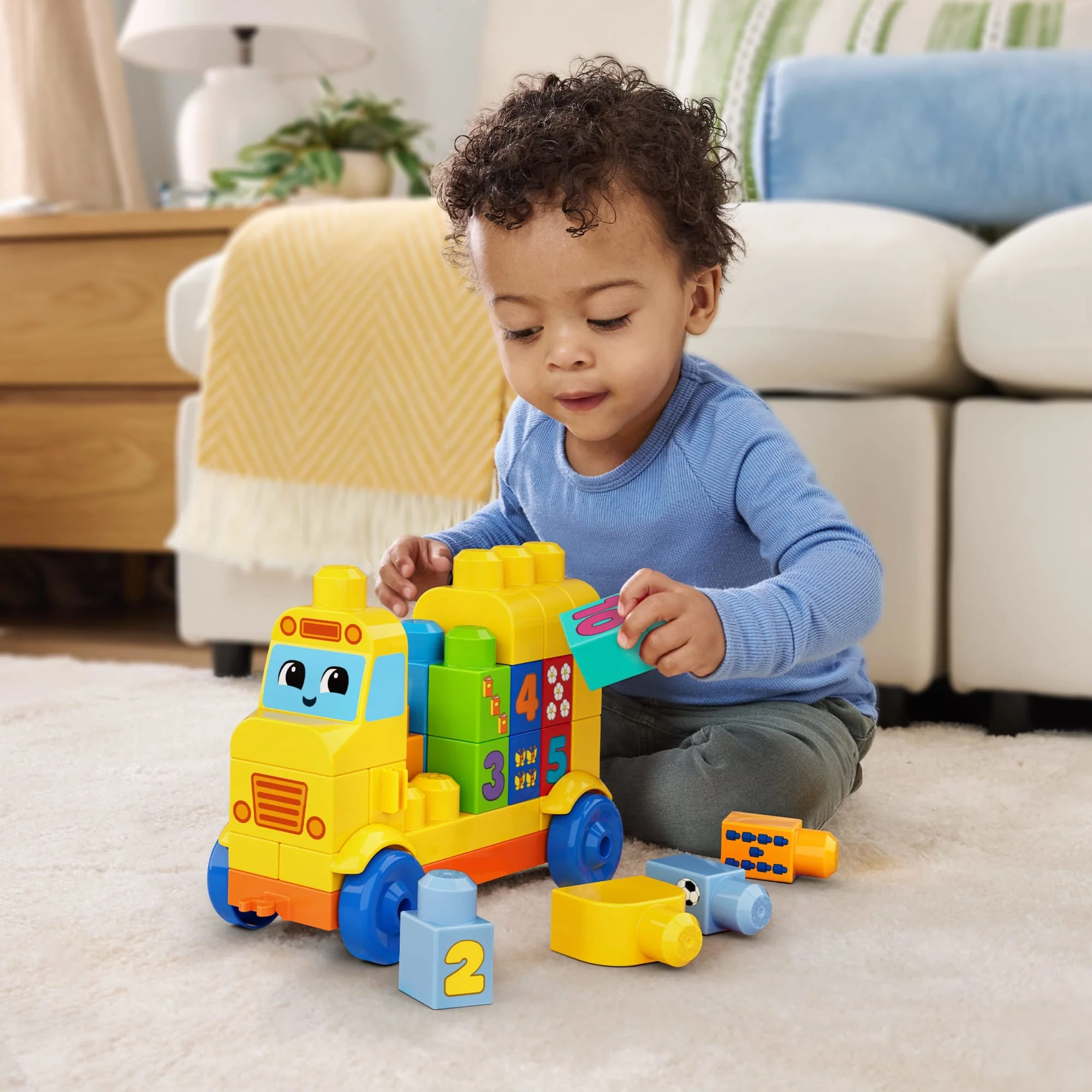 Mega Bloks Jogo de Construção Mega Bloks Ônibus dos Números Monte e Conte - Image 2