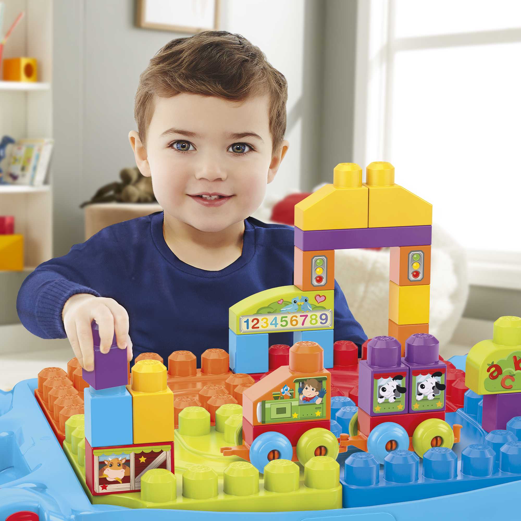 Mega Bloks Juguete de Construcción mega bloks mesa ¡construye y aprende! - Image 2