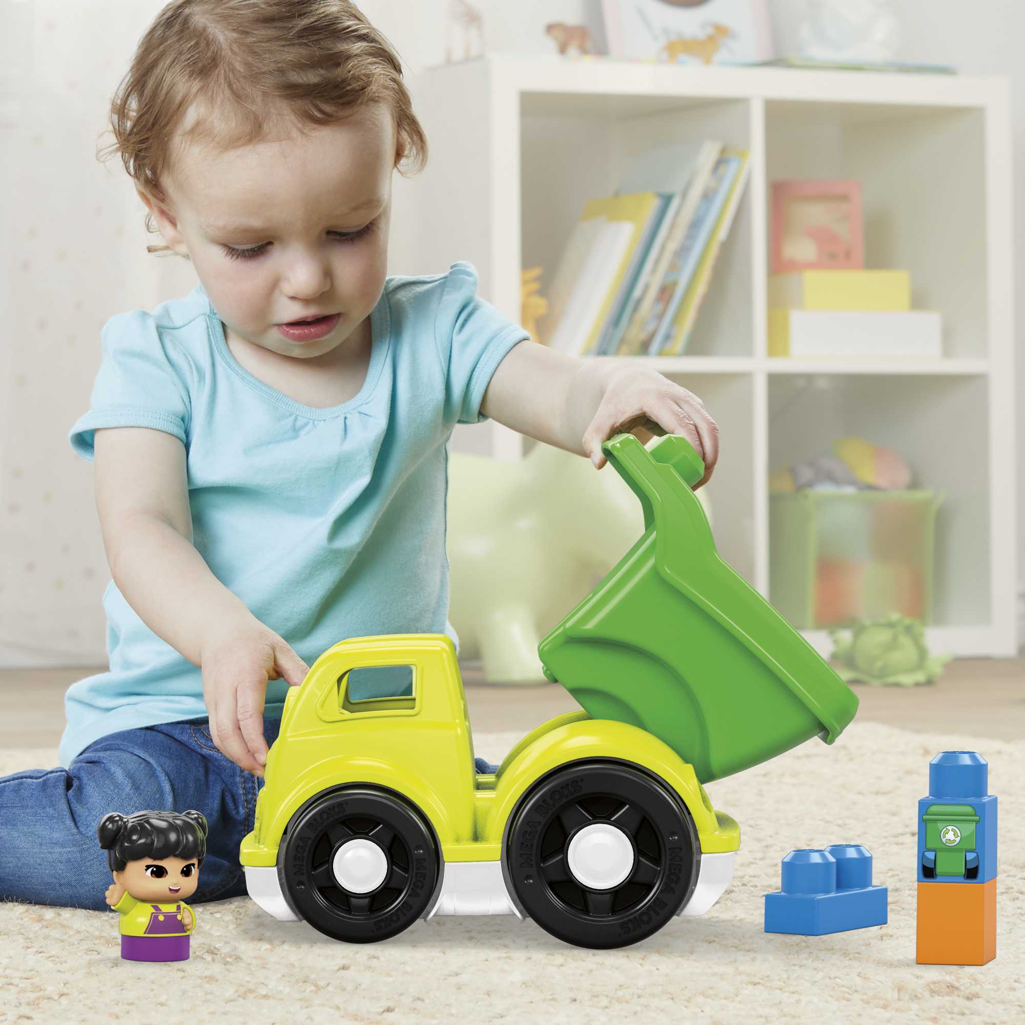 Mega Bloks Juguete de Construcción Pequeño Vehículo de Reciclado - Image 3