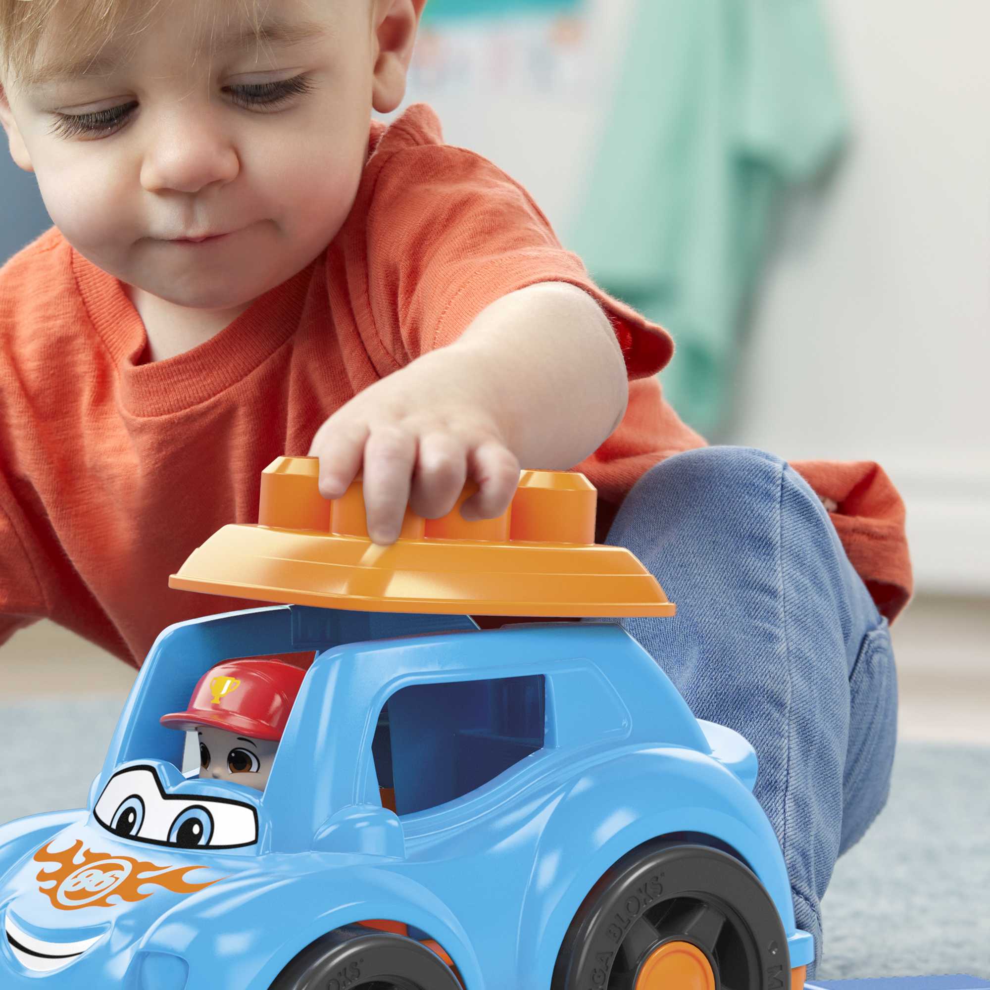 Mega Bloks Ricky Race Car Building Toy Car, Blocks For Toddlers 1-3 (6 Pcs) - Image 4