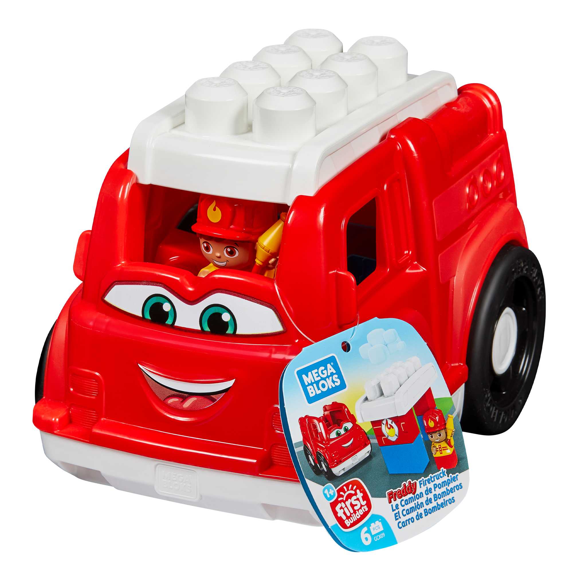 Mega Bloks  Coffret  Freddy Le Camion de Pompiers +4 Gros Blocs - Image 5