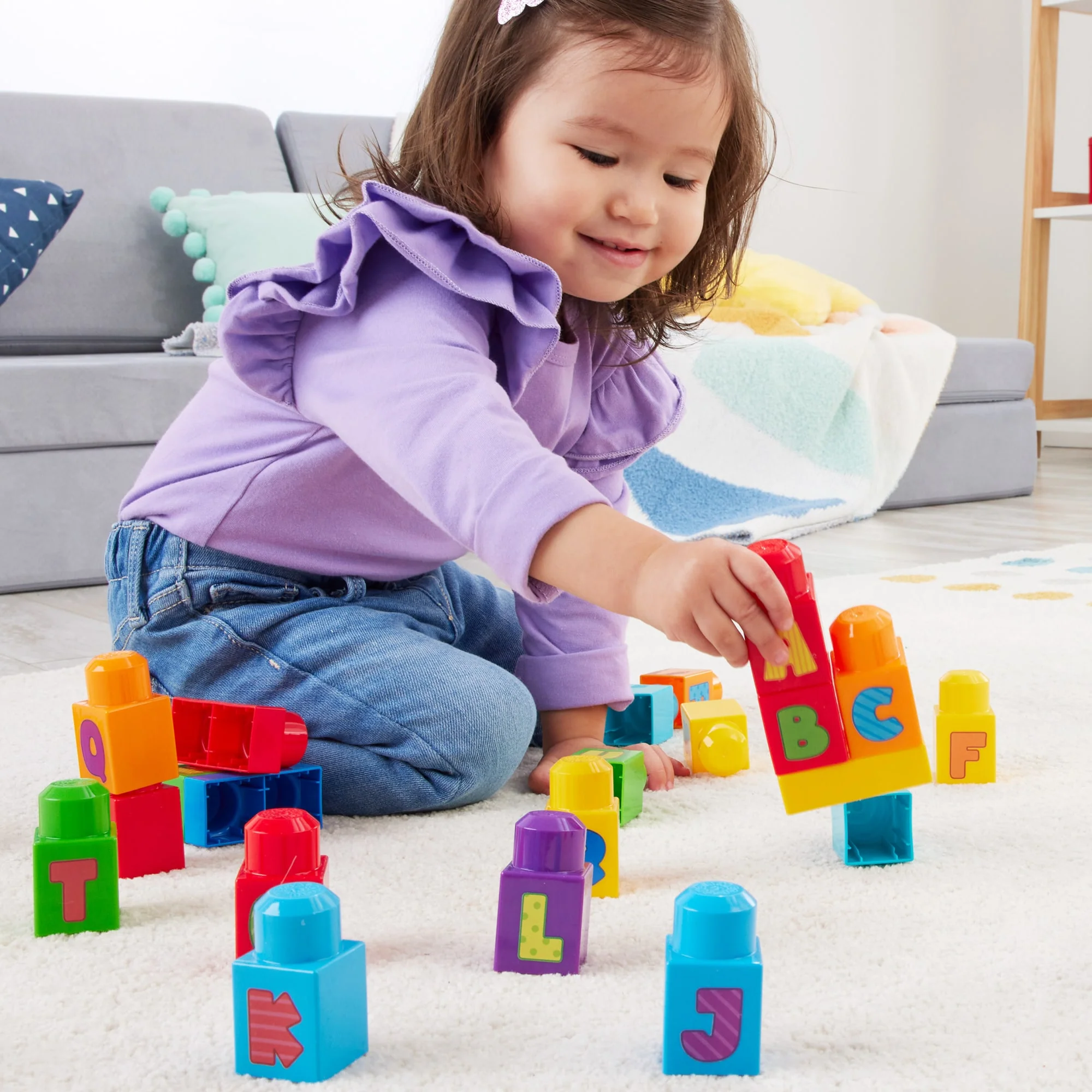 Mega Bloks  Fisher-Price  Sac de Construction Abc (30 Pièces) - Image 4