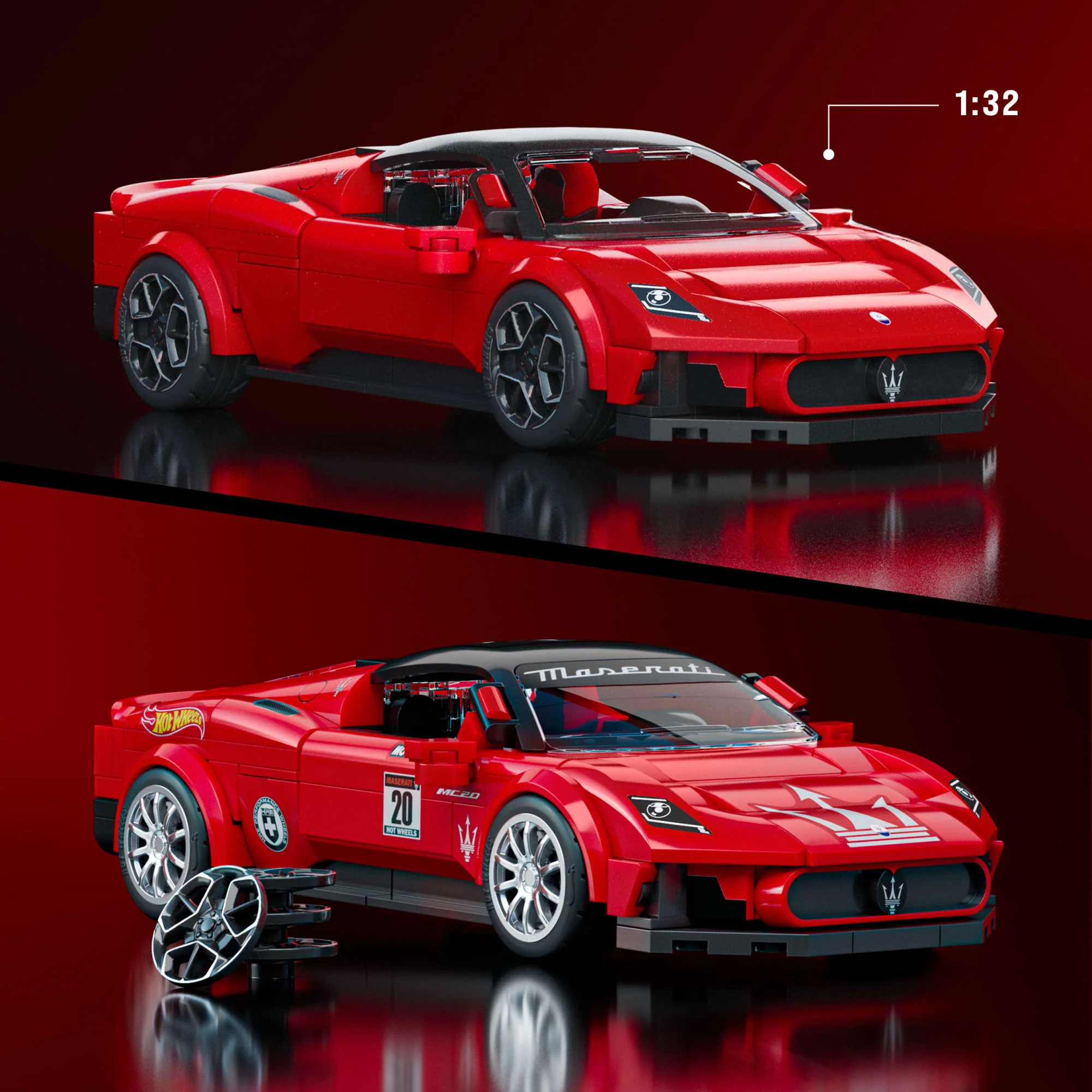 MEGA Hot Wheels Juguete de Construcción Speed Maserati MC20 - Image 3