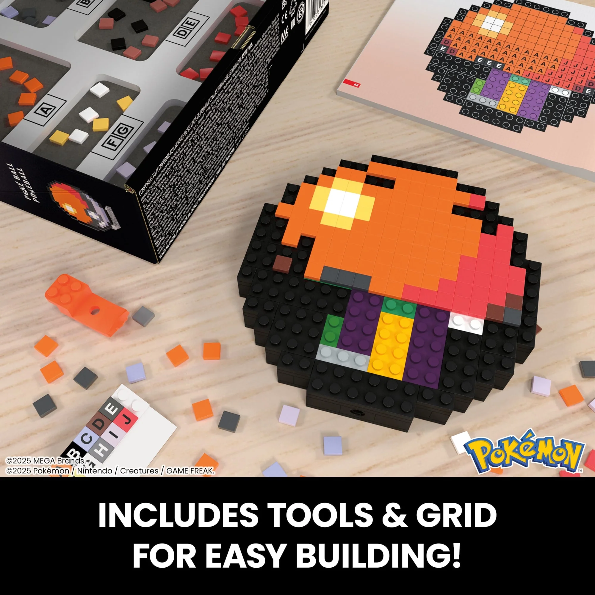 MEGA Pokémon Poké Ball Building Toy Kits (381 Pieces) For Collectors - Image 3