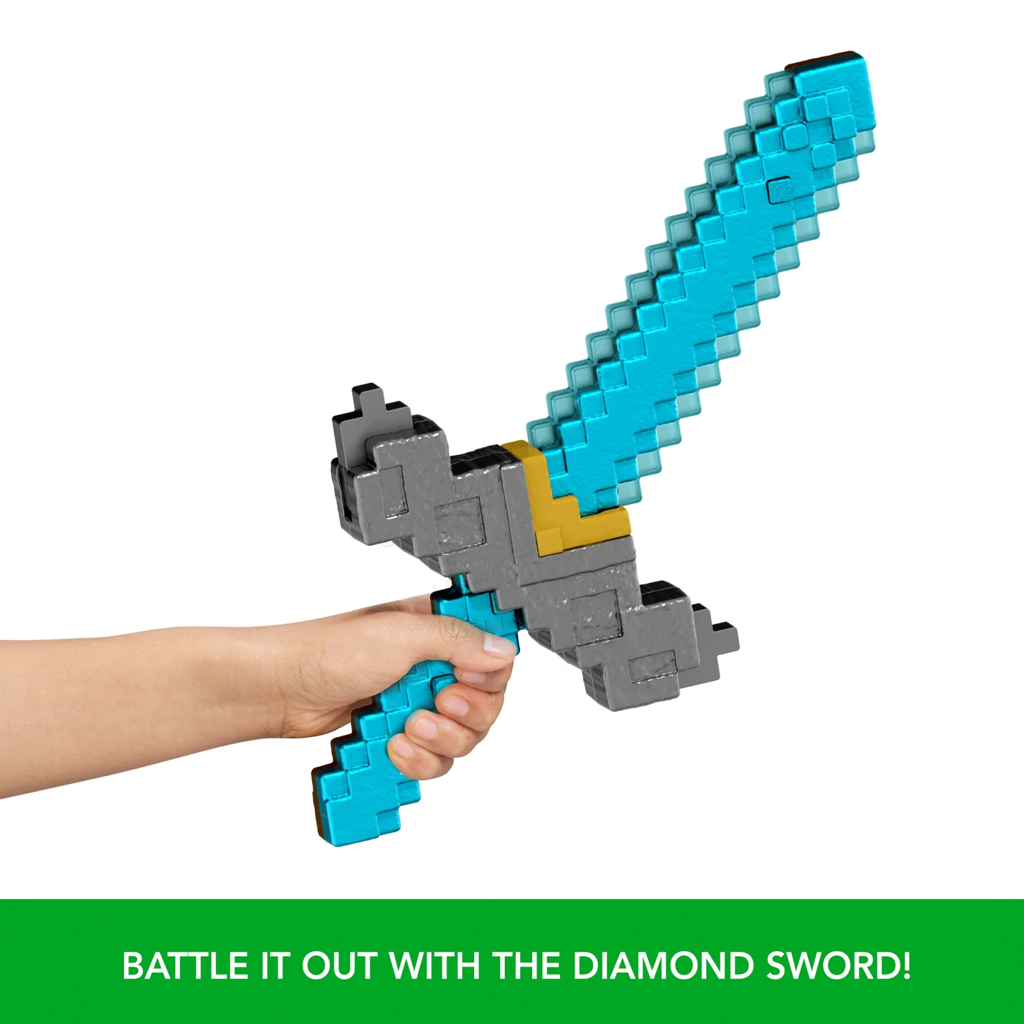 Minecraft Click And Switch Sword And Pickaxe Role-Play 2-In-1 Toy Inspired By The Movie - Image 3