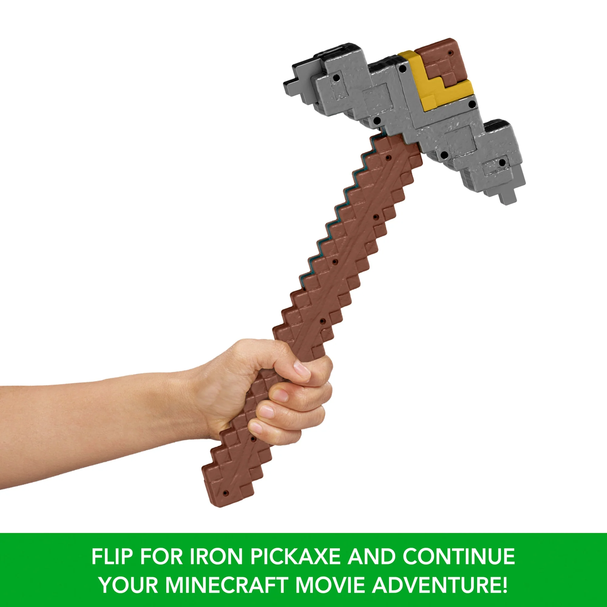 Minecraft Click And Switch Sword And Pickaxe Role-Play 2-In-1 Toy Inspired By The Movie - Image 5
