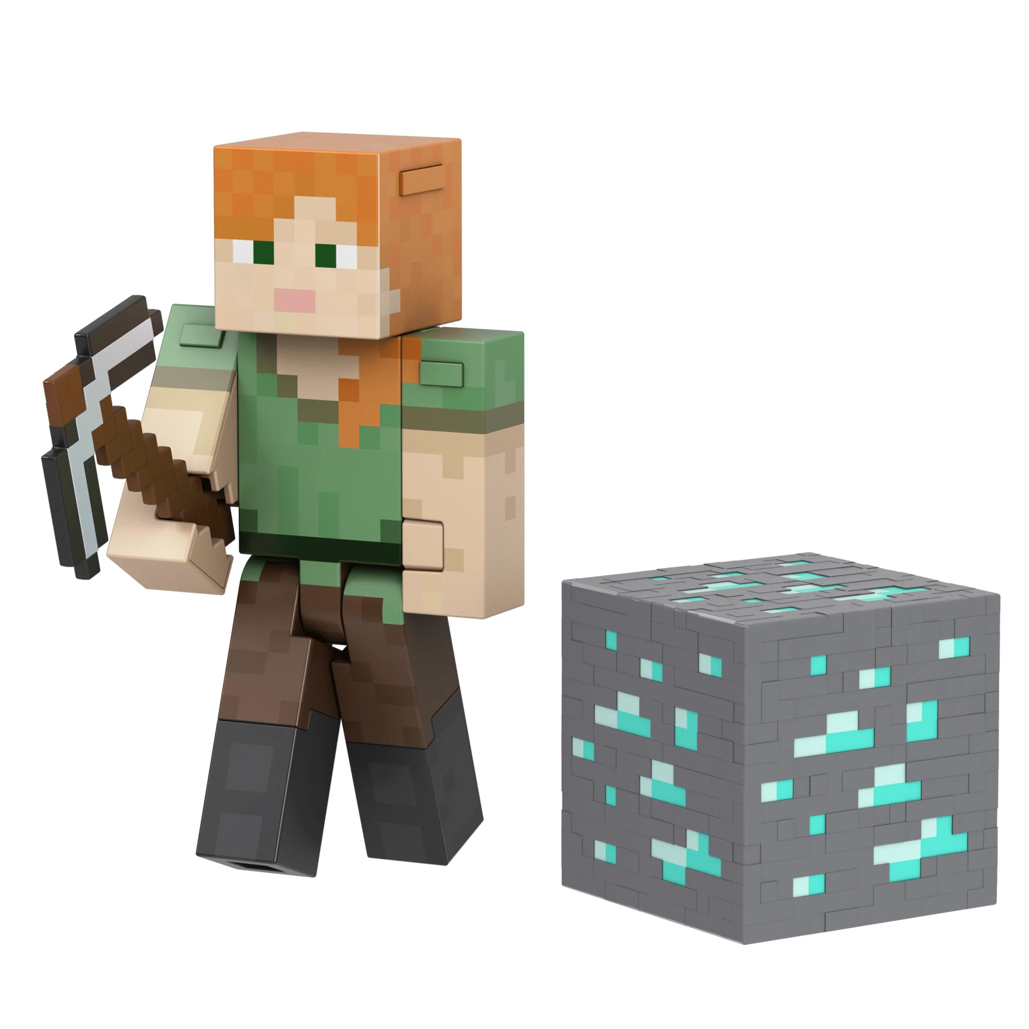 Minecraft Diamond Figura de Acción Alex Coleccionable 5.5" - Image 2