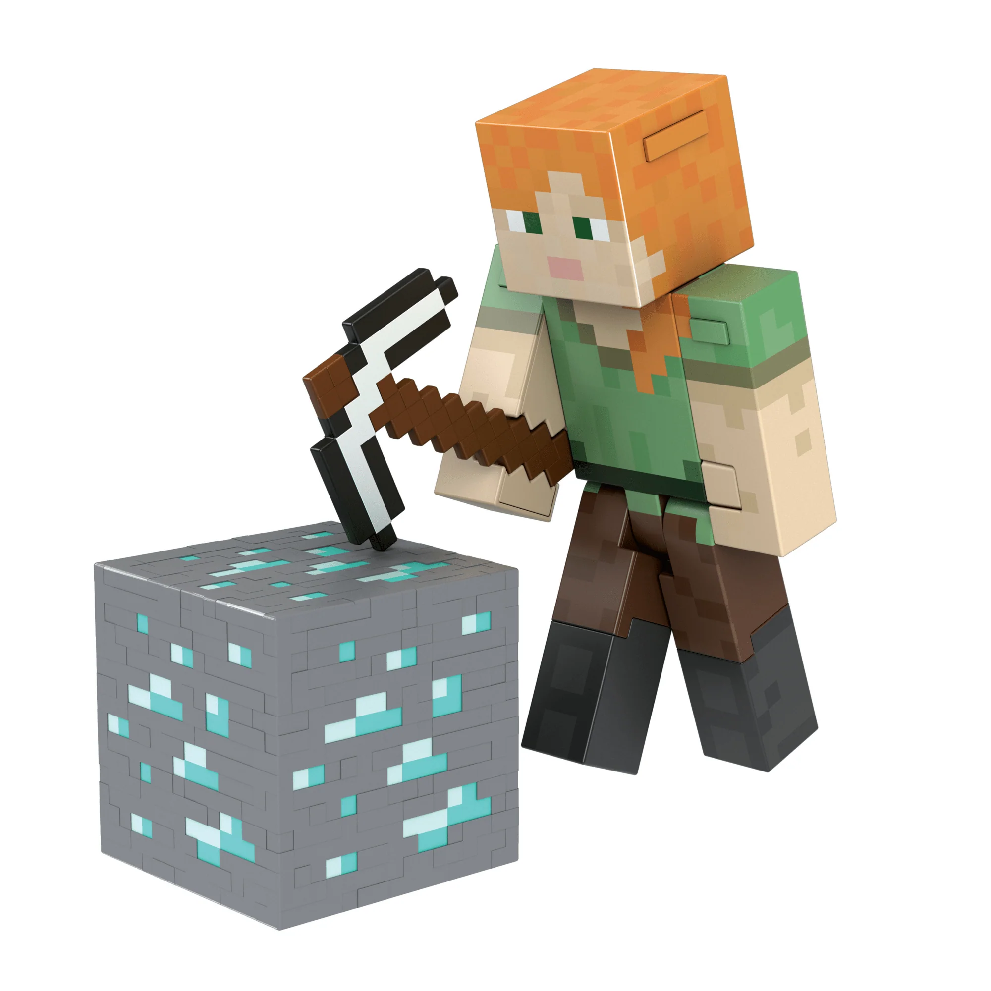 Minecraft Diamond Figura de Brinquedo Alex Exclusivo Colecionável de 5.5" - Image 3