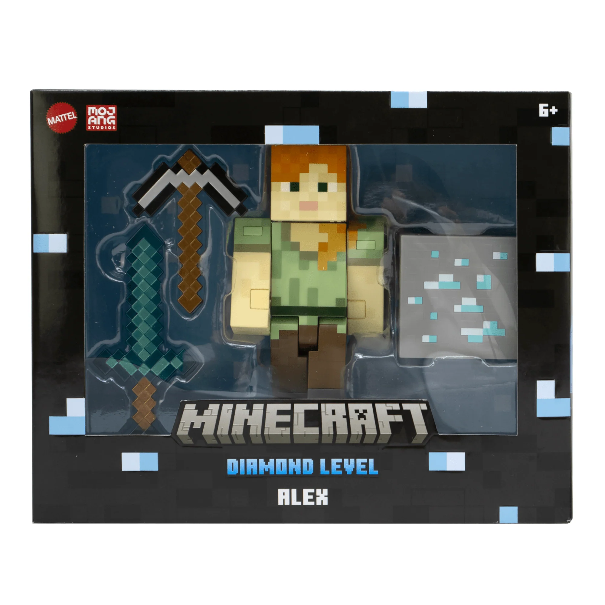 Minecraft Diamond Figura de Brinquedo Alex Exclusivo Colecionável de 5.5" - Image 4