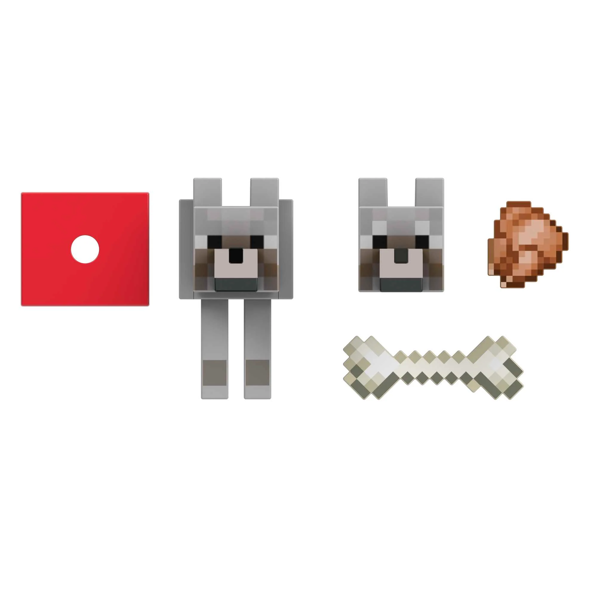 Minecraft Diamond Wolf Action Figure With Accessories, 5.5-inch Toy Collectible - Image 5