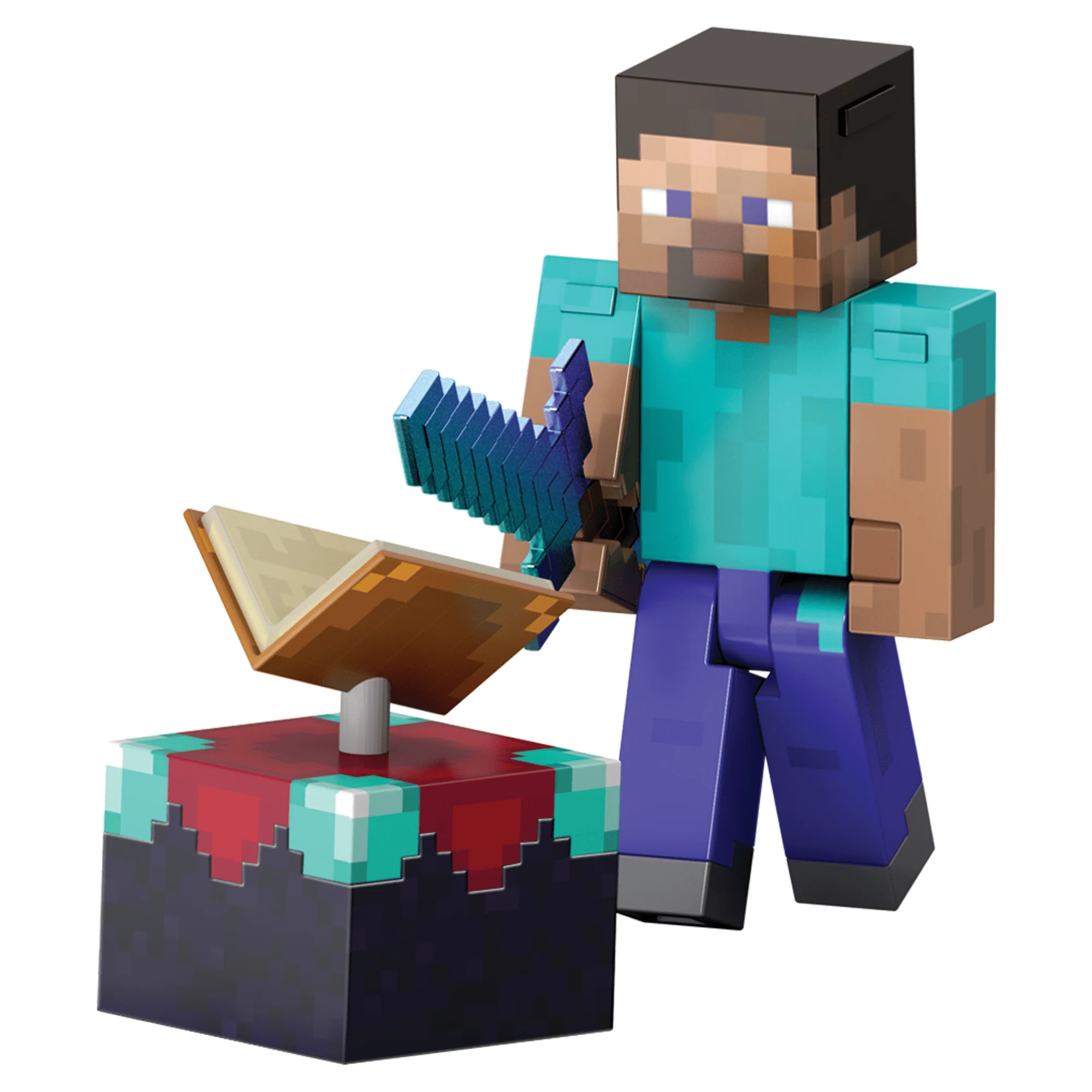 Minecraft-Steve Diamond Level-Figurine Articulée 14Cm et Accessoires - Image 5