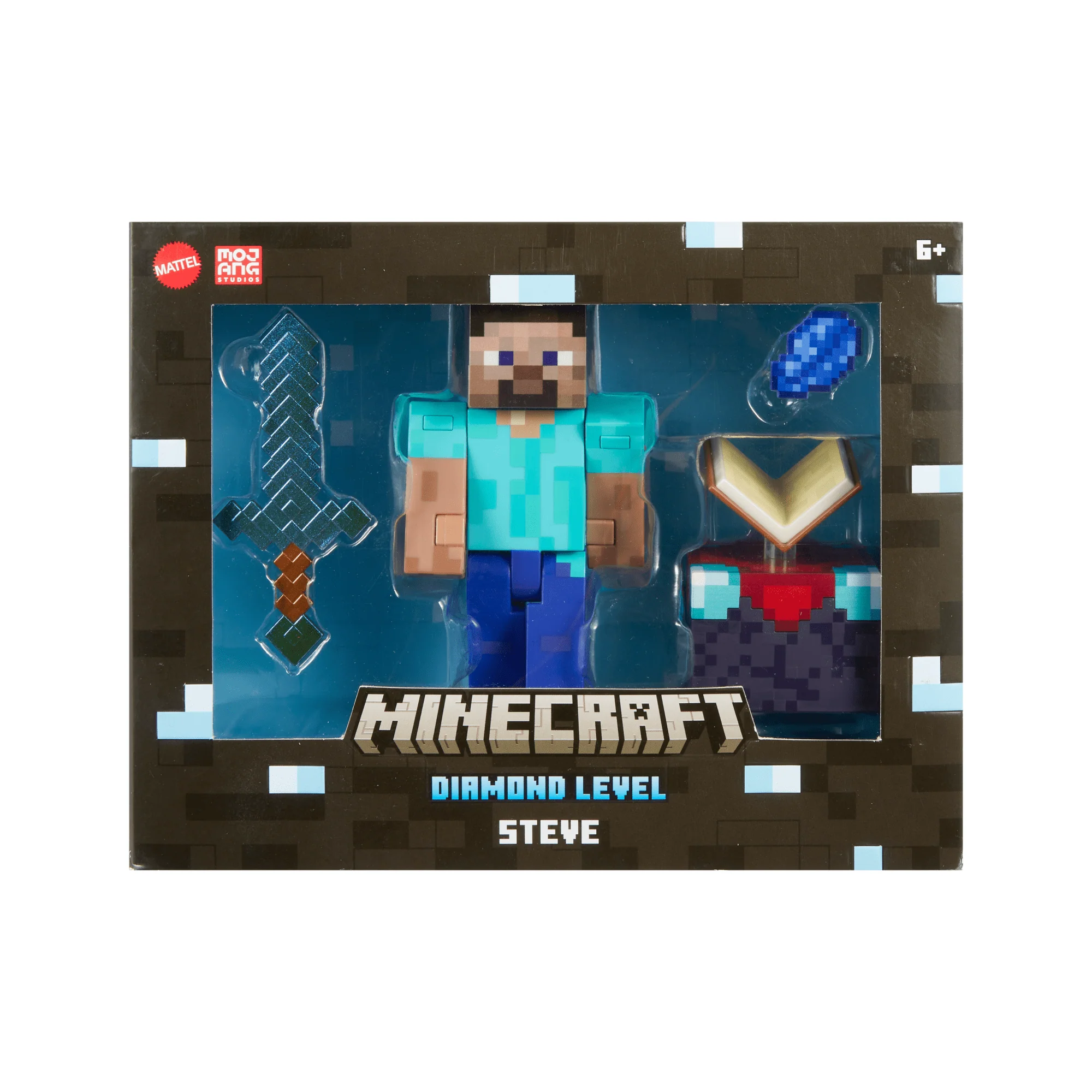 Minecraft-Steve Diamond Level-Figurine Articulée 14Cm et Accessoires - Image 6