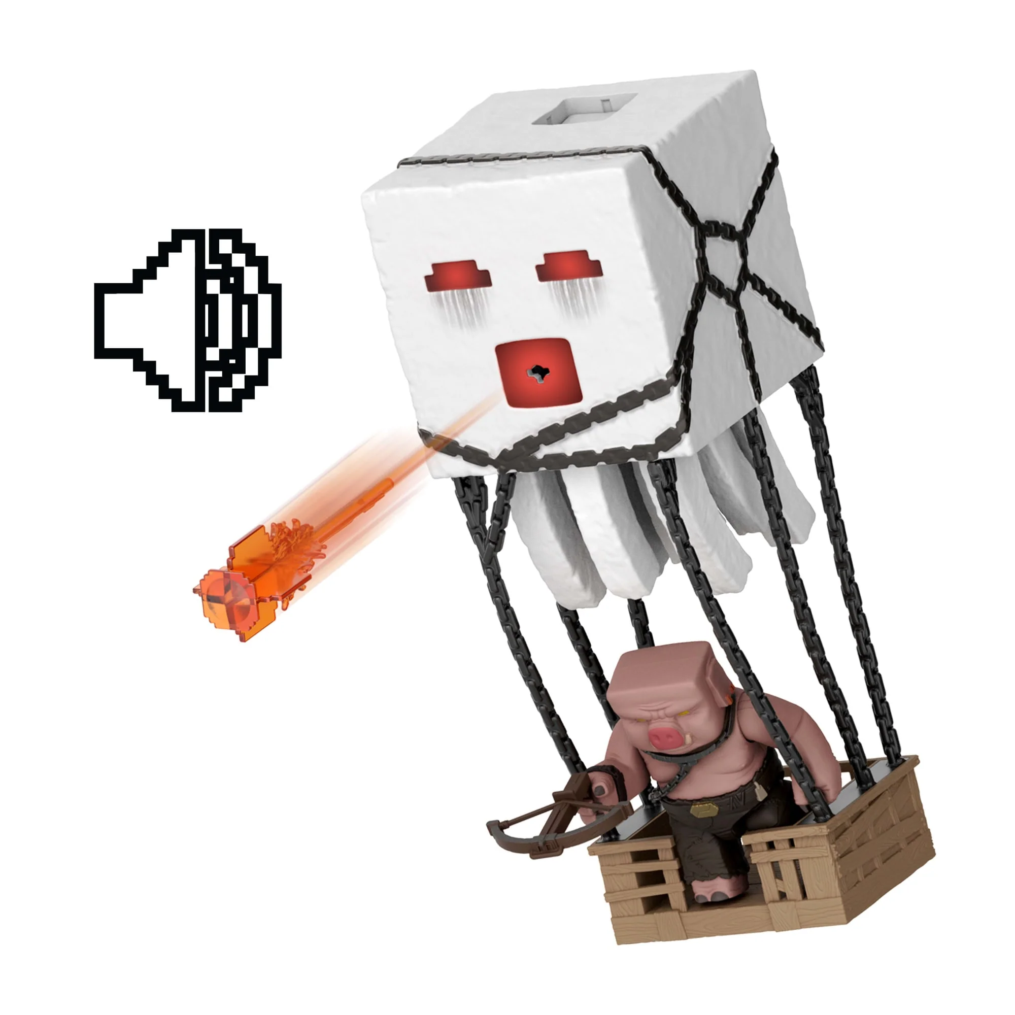 Minecraft Filme Figura de Brinquedo Ataque Explosivo do Ghast - Image 4