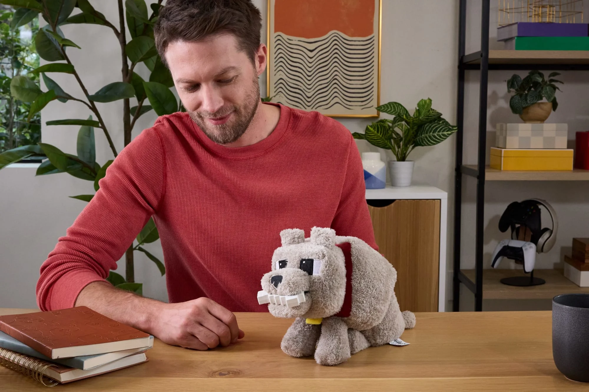 Minecraft Food Mode Dennis Plush Interactive Toy With Sounds & Bone Accessory, Inspired By The Movie - Image 2
