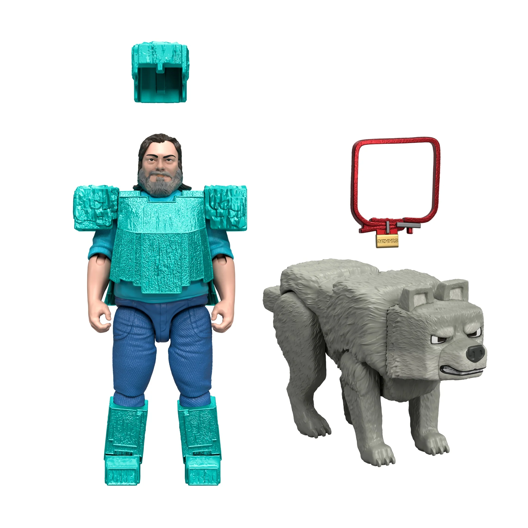 Minecraft Man's Best Wolf Pack With 2 Action Figures & 2 Accessories, Set inspired By The Movie - Image 3