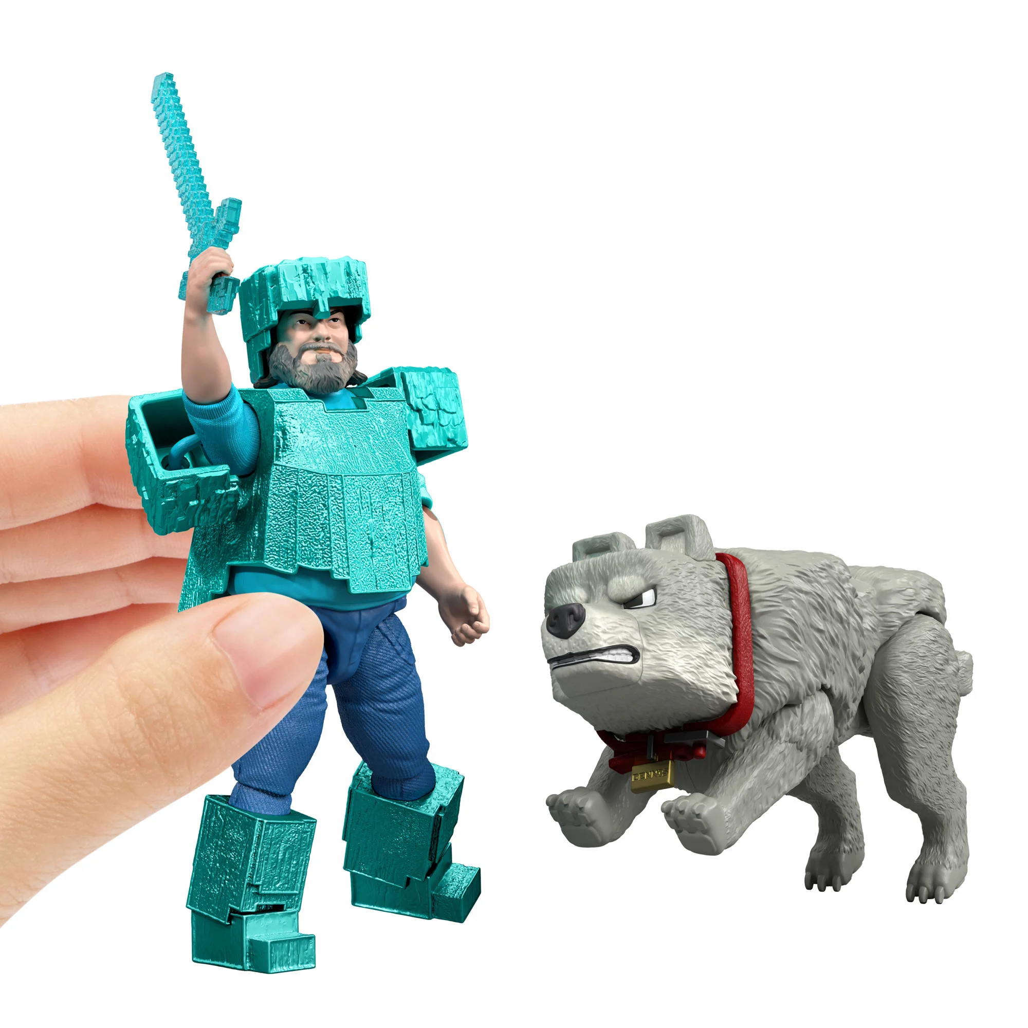 Minecraft Man's Best Wolf Pack With 2 Action Figures & 2 Accessories, Set inspired By The Movie - Image 5