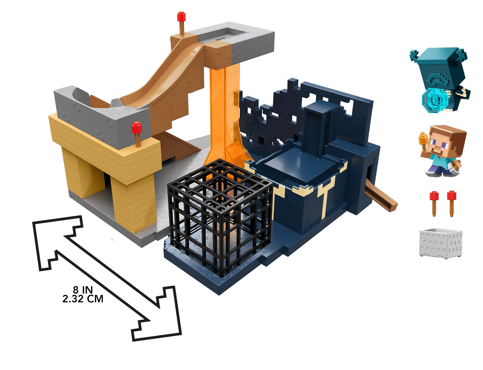 Minecraft Mini Mode Rise Of The Warden Playset, 2 Minis, Steve & Warden Figures & Dlc Code - Image 6