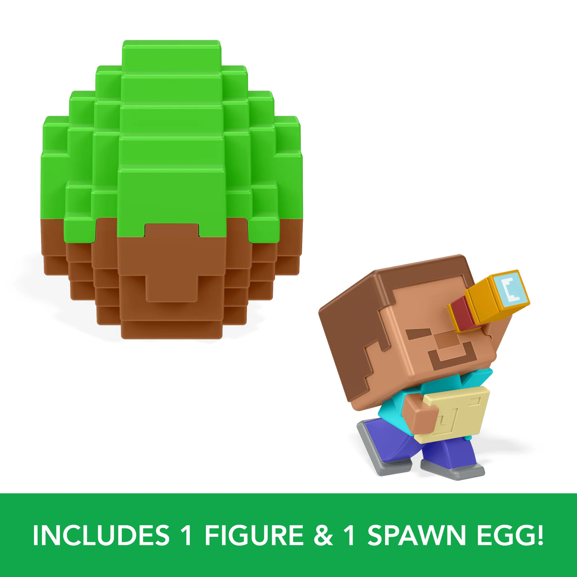 Minecraft Mini Mode Spawn Egg Figures With Surprise Reveal & Biome Theme (Characters May Vary) - Image 3