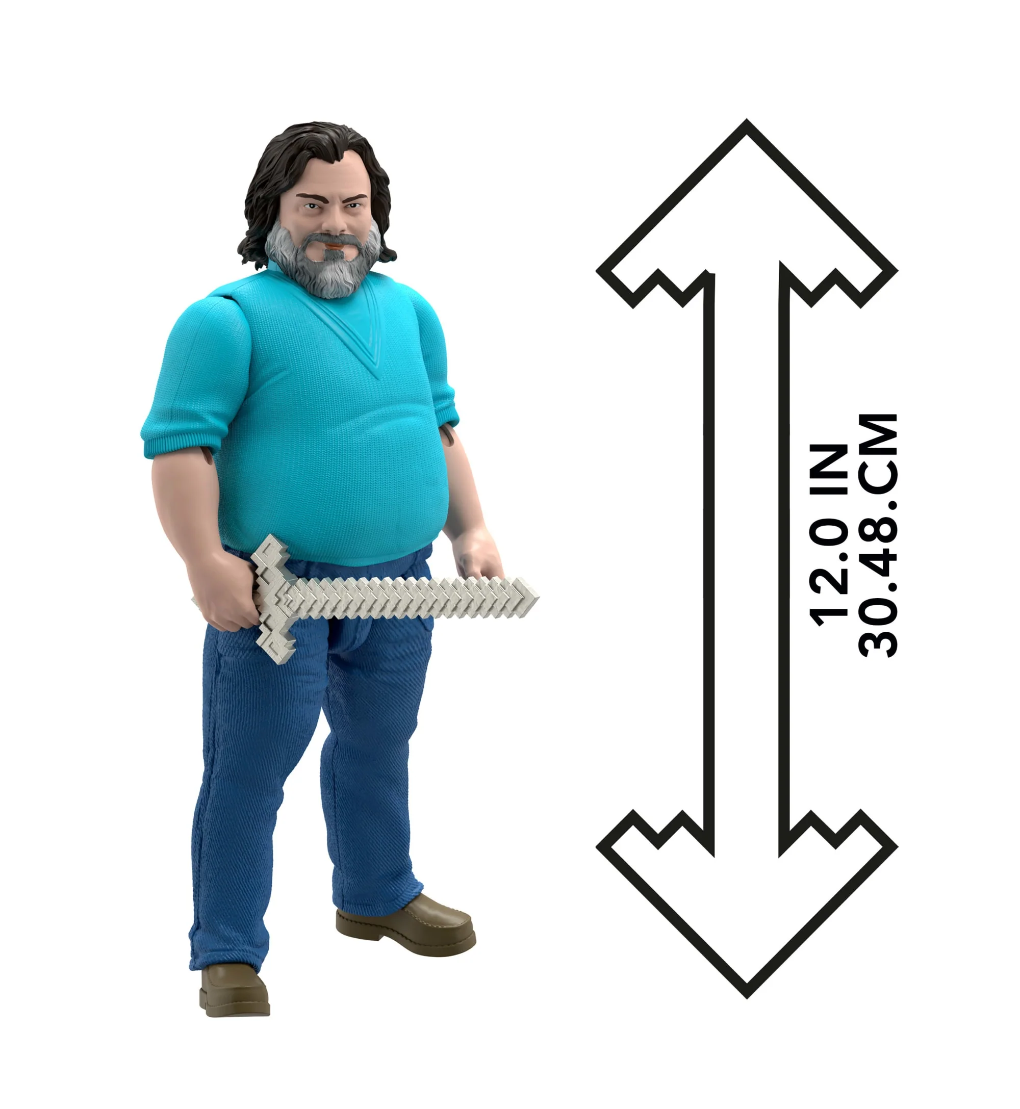 Minecraft o Filme Figura de Ação Steve de 12 polegadas - Image 4