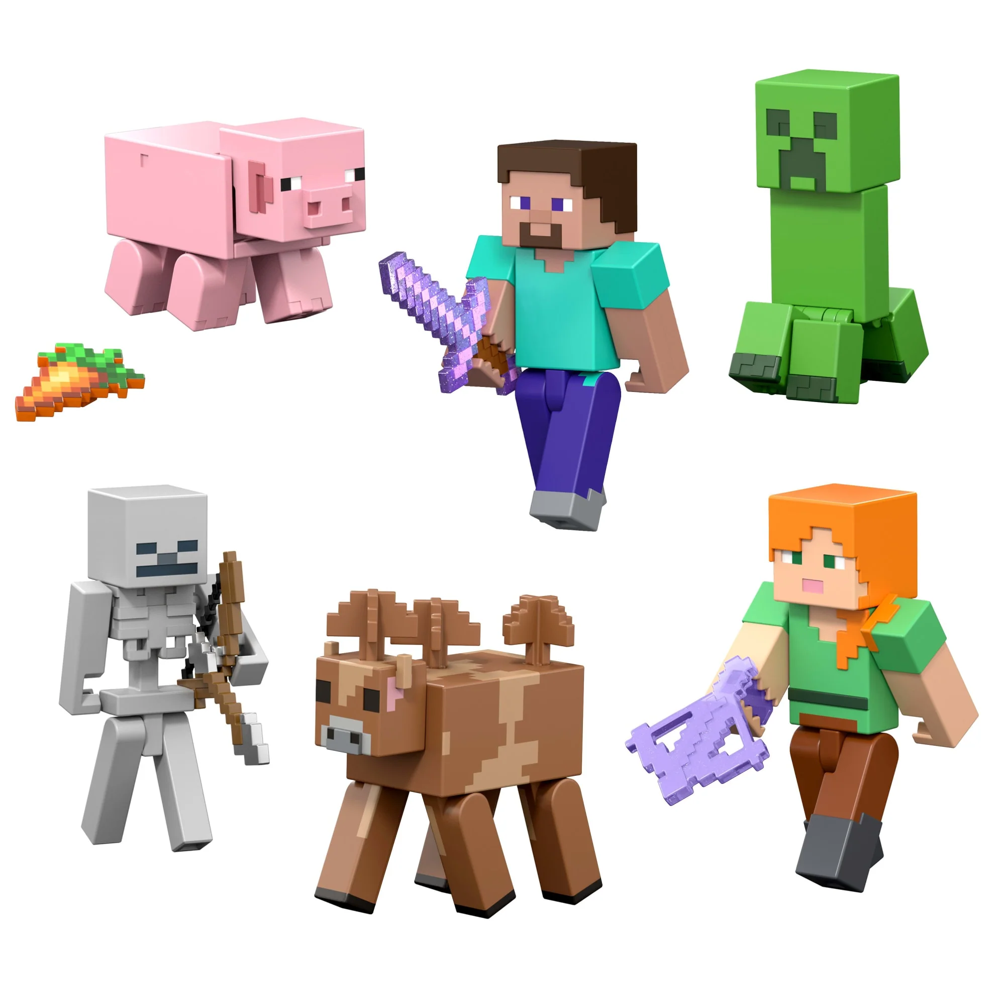 Minecraft Skeleton Action Figure & Accessory Set, 3.25-Inch Scale Collectible Toy & Building Piece - Image 5