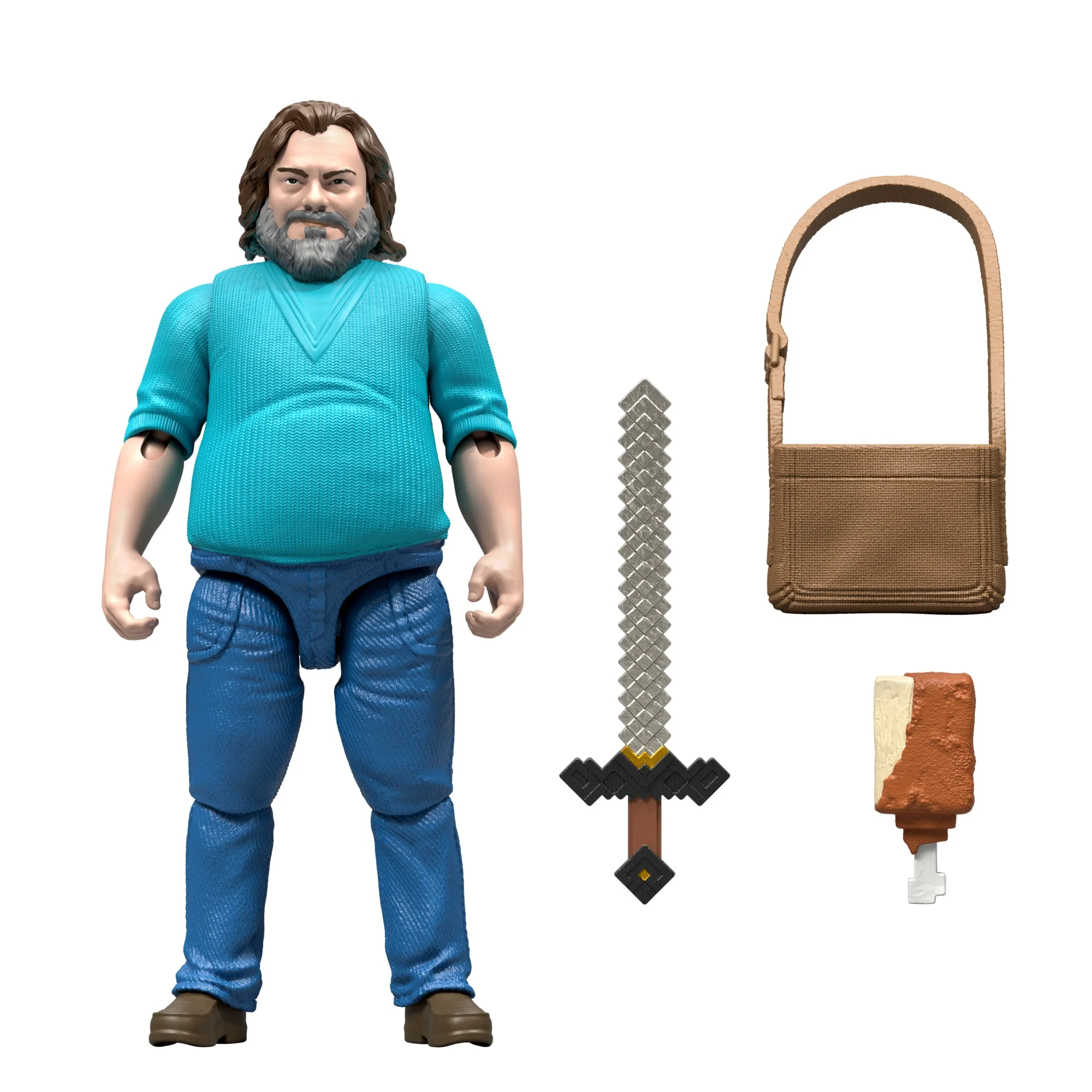 Minecraft Steve Action Figure & Accessories, 4-inch Toy Set inspired By A Minecraft Movie - Image 3