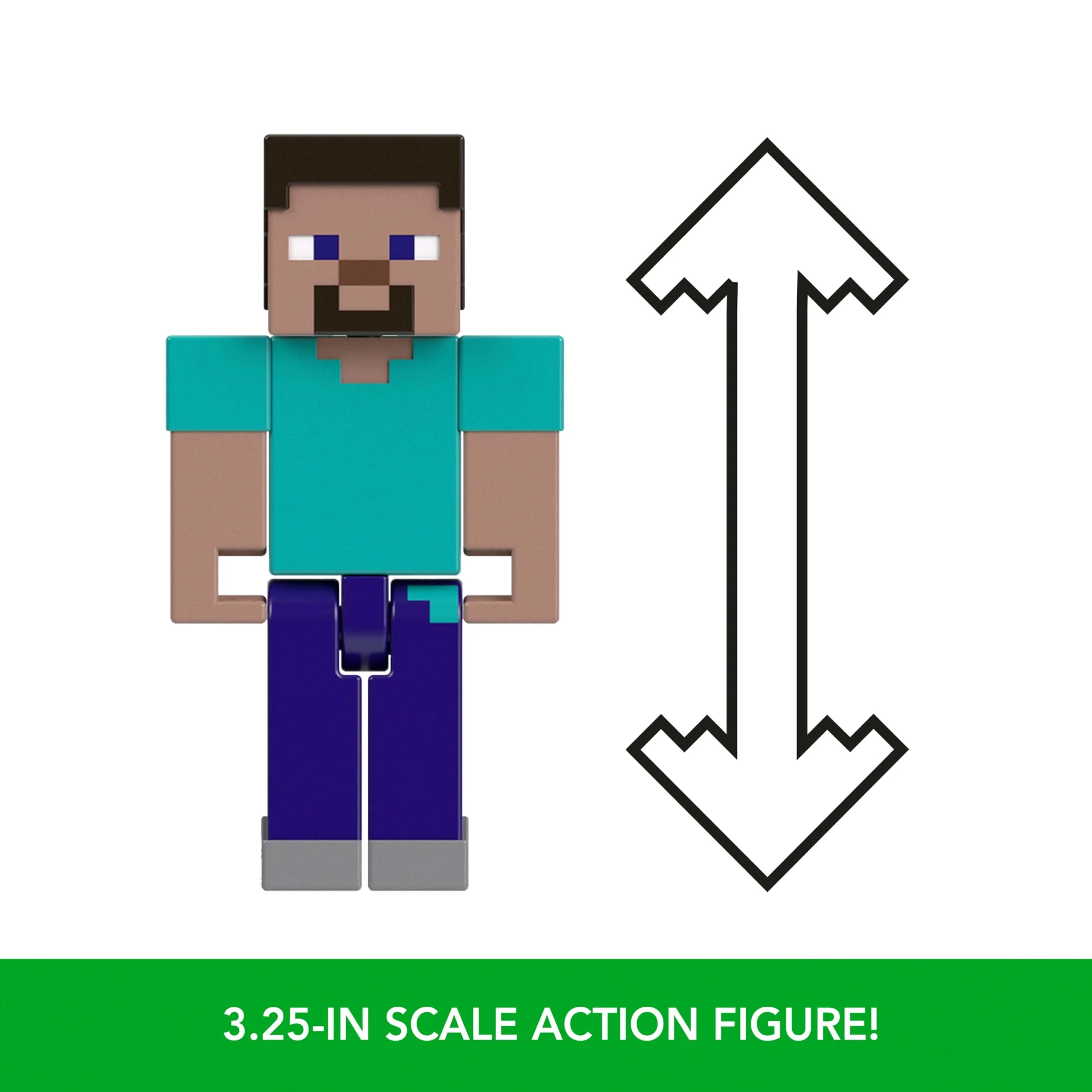 Minecraft Action Figures & Accessories Collection, 3.25-inch Scale & Pixelated Design (Characters May Vary) - Image 3