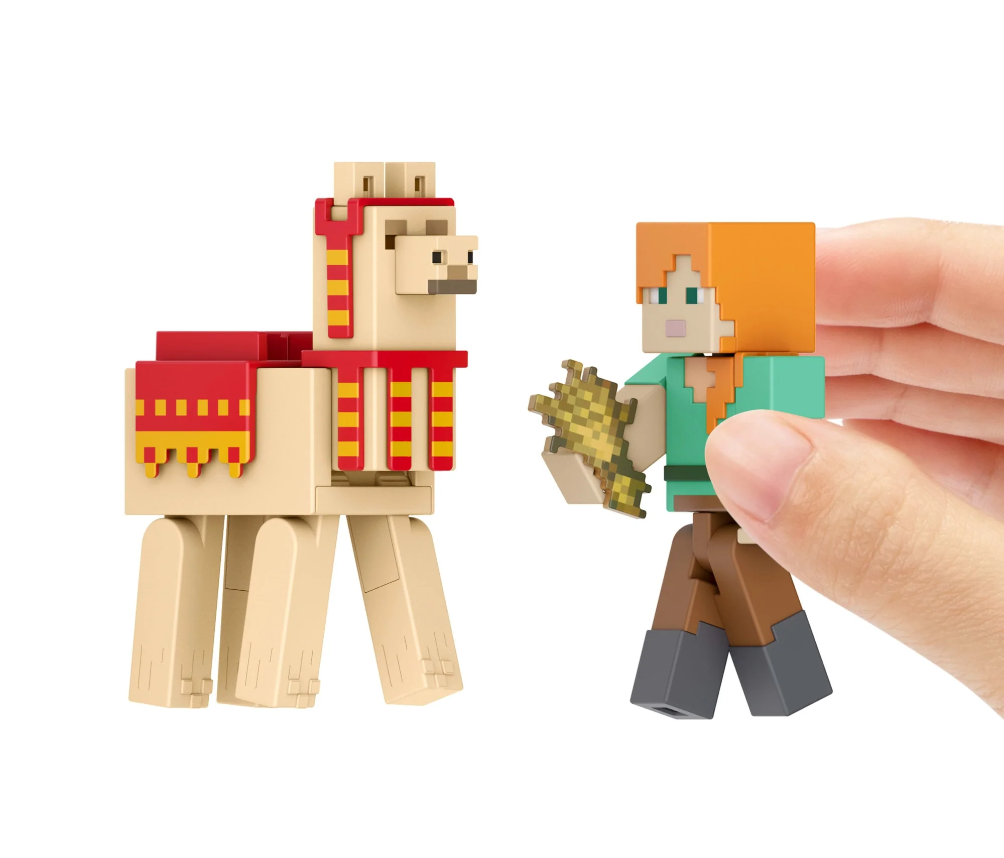 Minecraft Vanilla Figura de Ação Alex e Lhama - Image 2