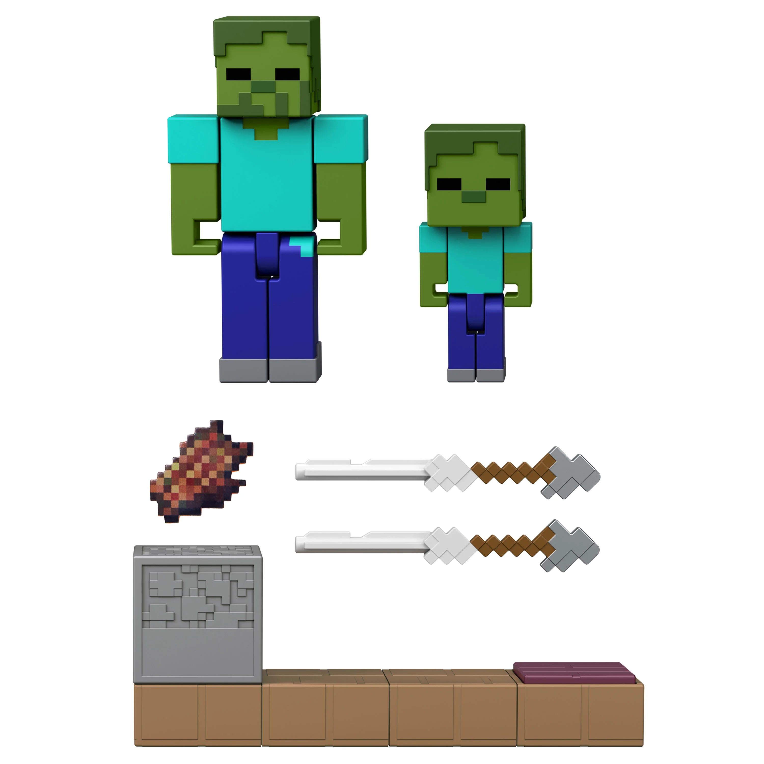 Minecraft Vanilla Figura de Ação de 3,25 polegadas com mecanismo de ativação por redstone - Image 2