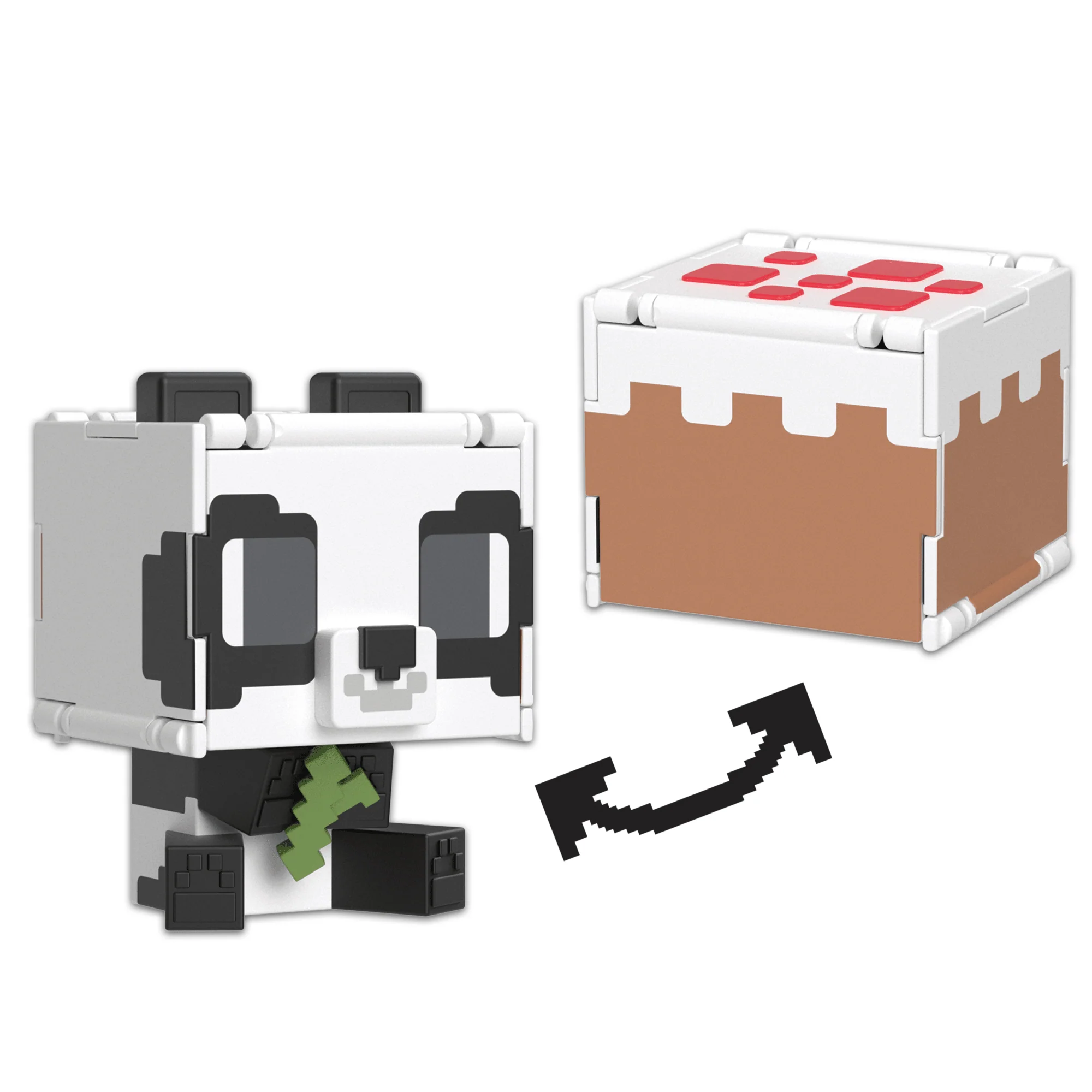 Minecraft Vanilla Figura de Acción Flippin' de 3.75" Panda + Pastel - Image 4