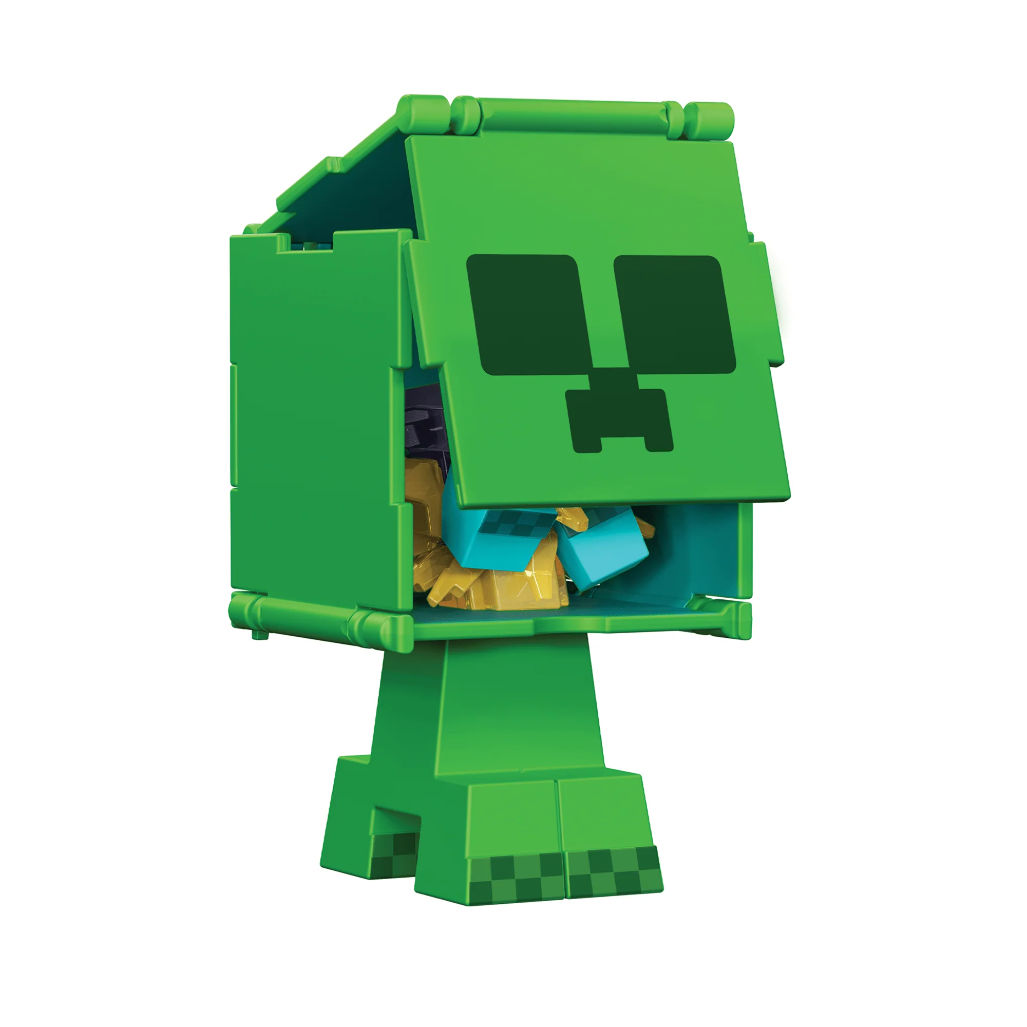 Minecraft Vanilla Figura de Brinquedo Flippin' de 3.75" Creeper + Creeper Carregado - Image 5