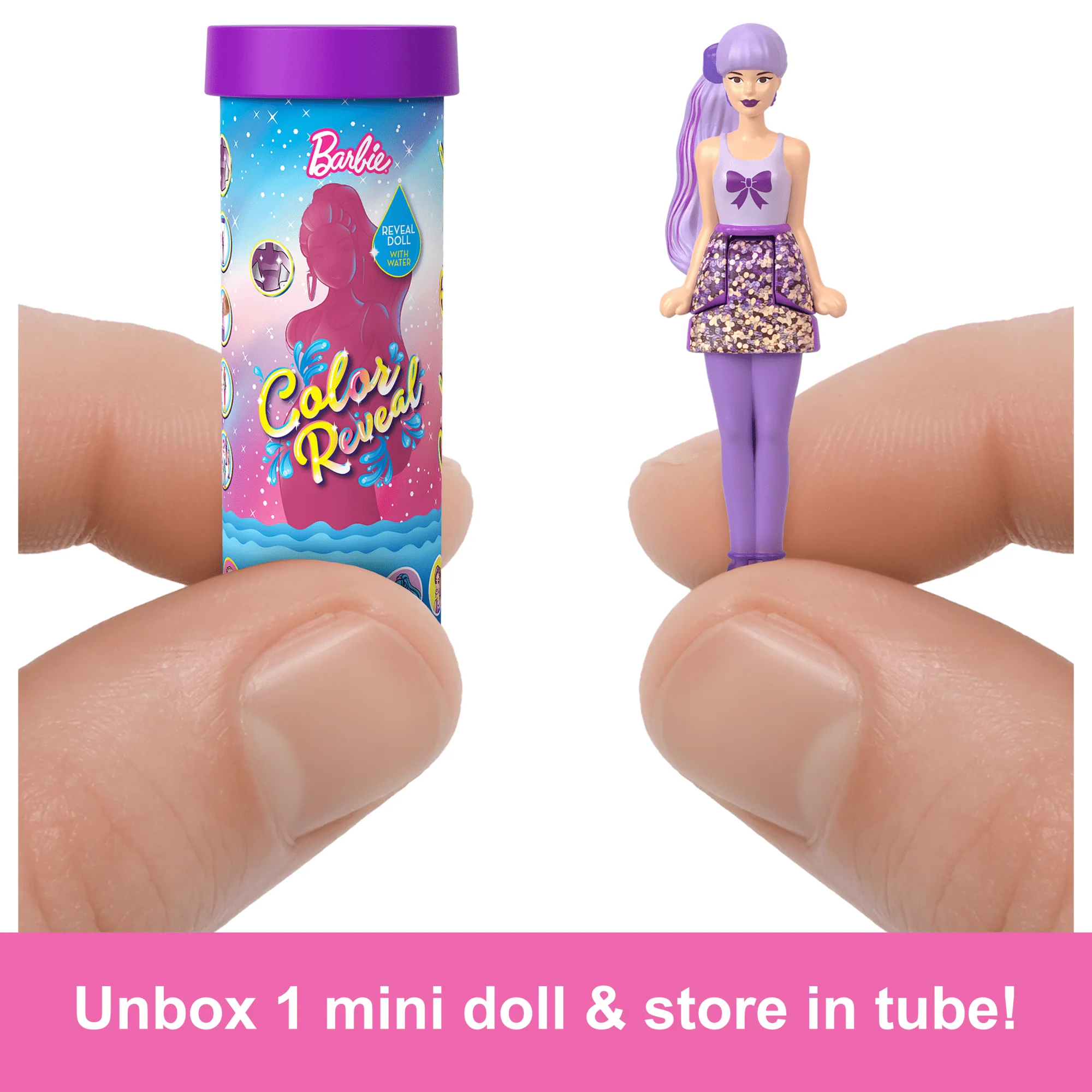 Barbie Mini Barbieland Color Reveal Dolls, 1.5-inch Doll With Surprise Water Reveal - Image 5