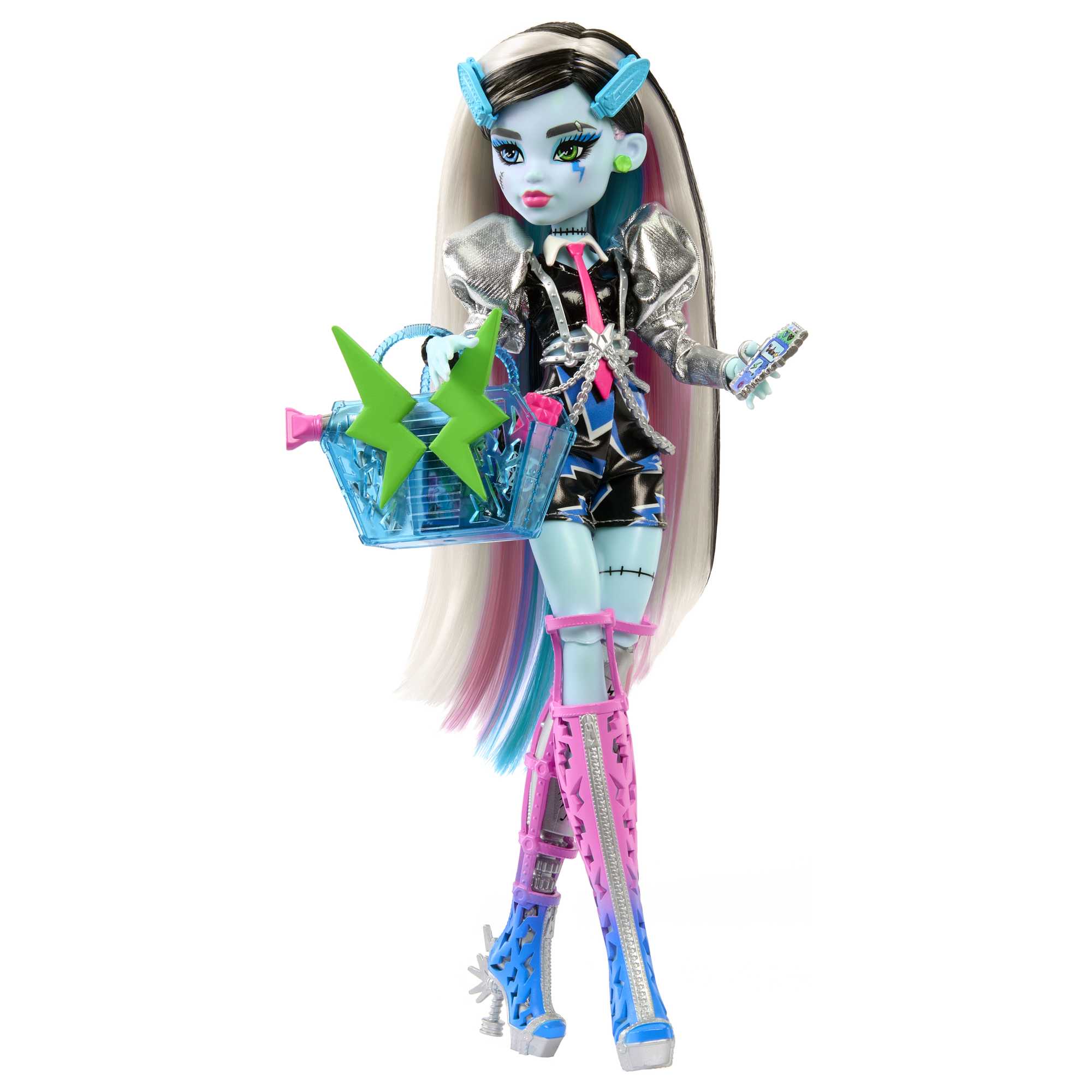 Monster High Doll, Amped Up Frankie Stein Rockstar With Instrument And Accessories - Image 4