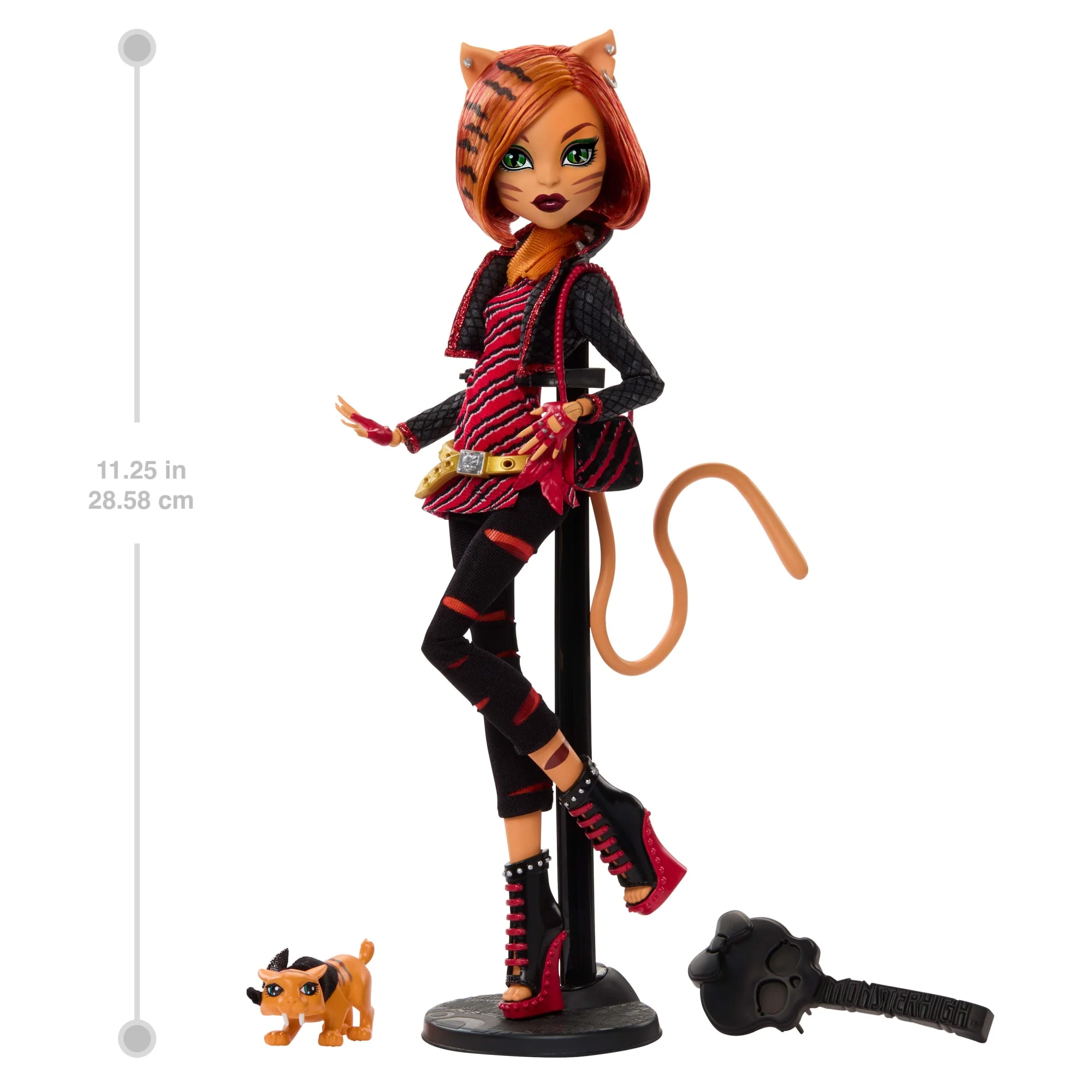Monster High Boo-Riginal Creeproduction Toralei Doll With Diary, Doll Stand And Pet - Image 2