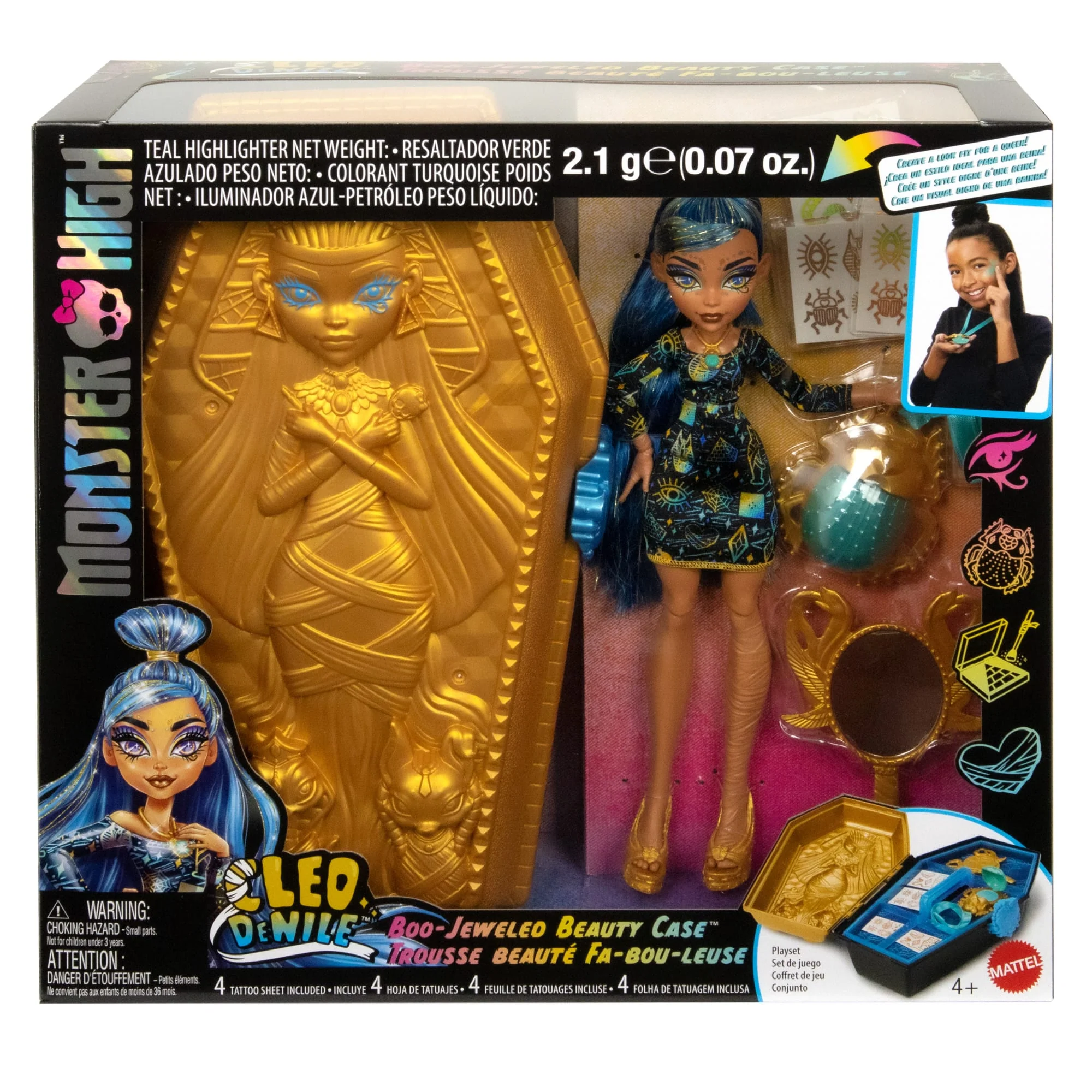 Monster High Trousse Glamour Doré de Cleo de Nile - Image 6