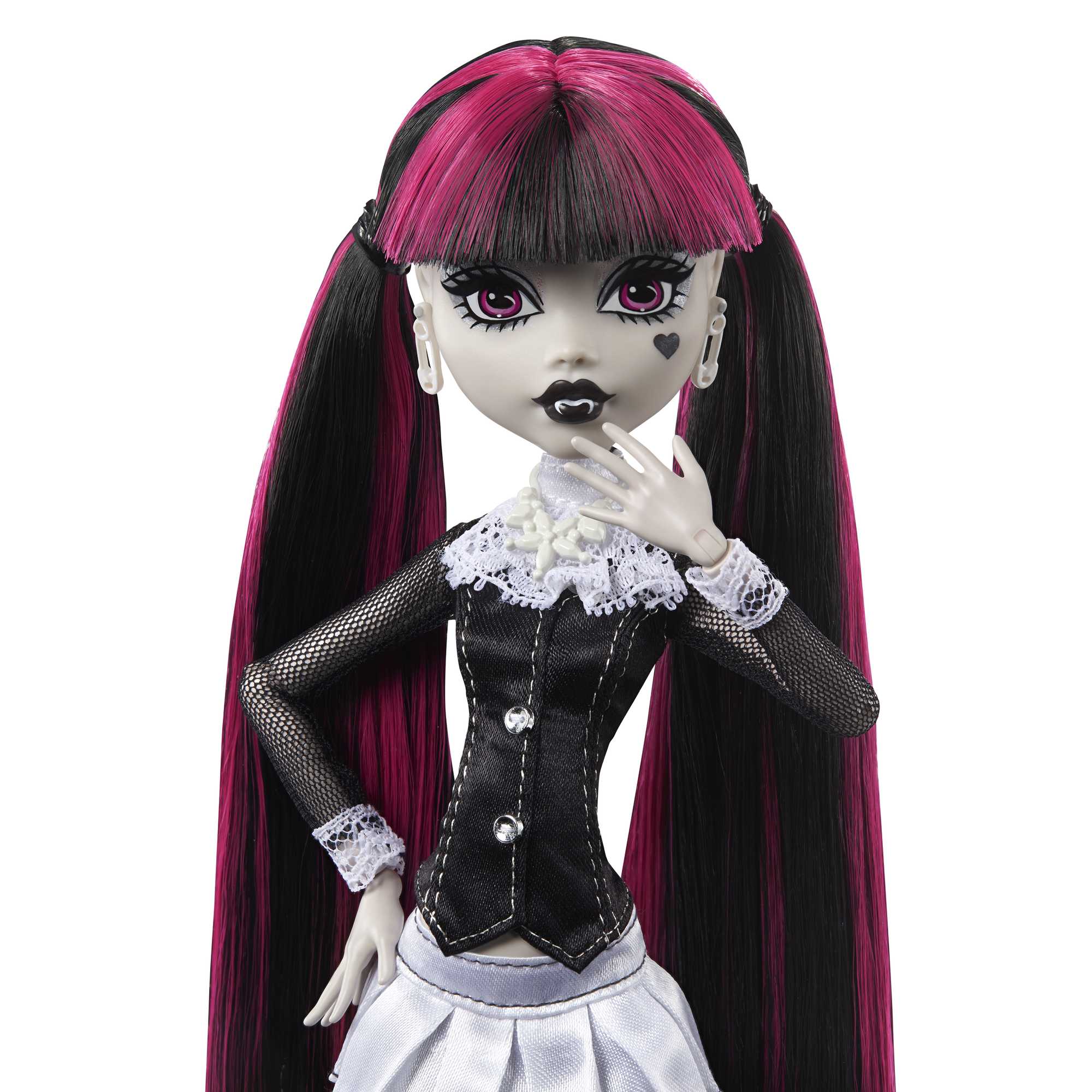 Monster High-Poupée Draculaura-Poupée en Noir et Blanc Avec Posters - Image 2